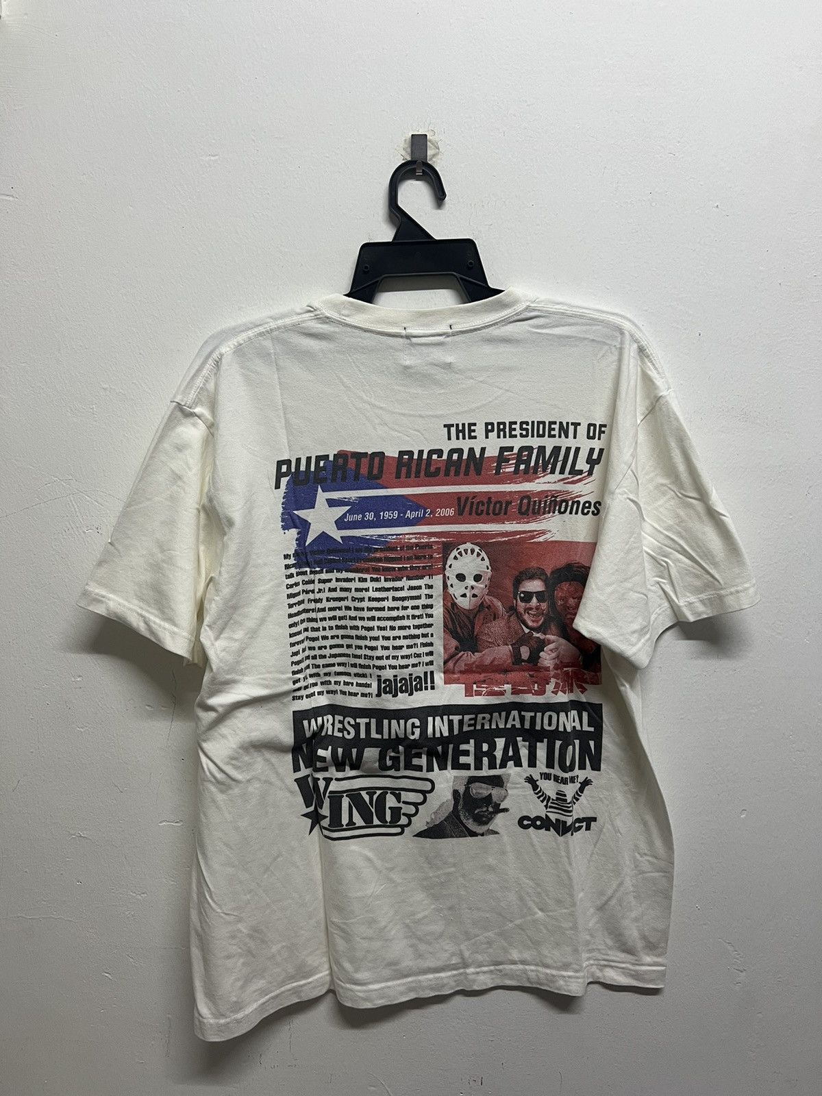 WWE × WWF Victor Quinones Wrestling Tee Size US L / EU 52-54 / 3 - 4 Thumbnail