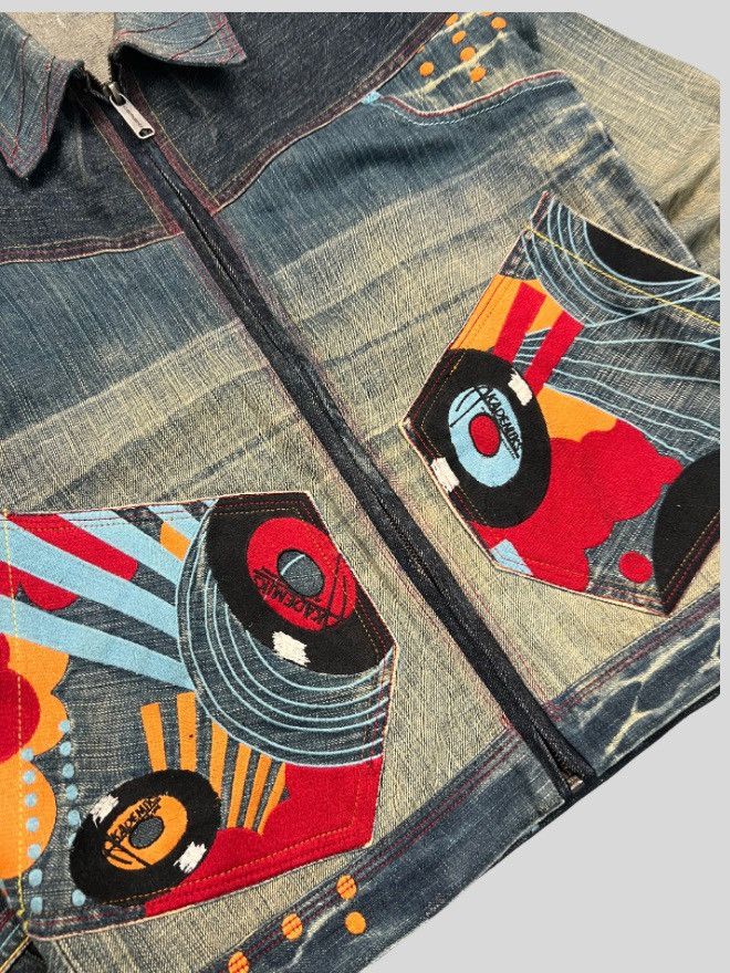 Other Vintage custom 1 of 1 embroidery denim jacket Size S / US 4 / IT 40 - 5 Thumbnail