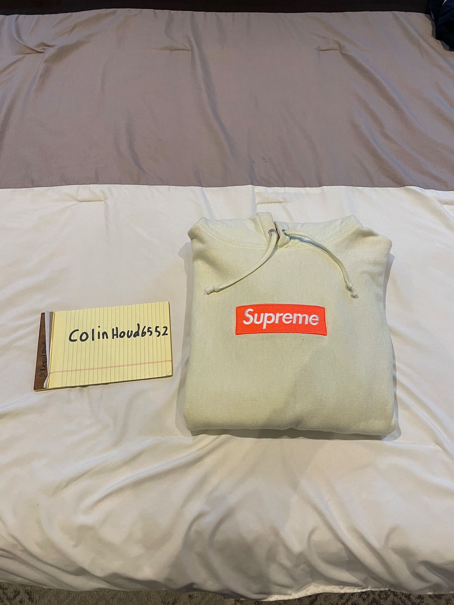 Supreme Supreme Box Logo Hooded Sweatshirt Pale Lime Medium Size US M / EU 48-50 / 2 - 1 Thumbnail