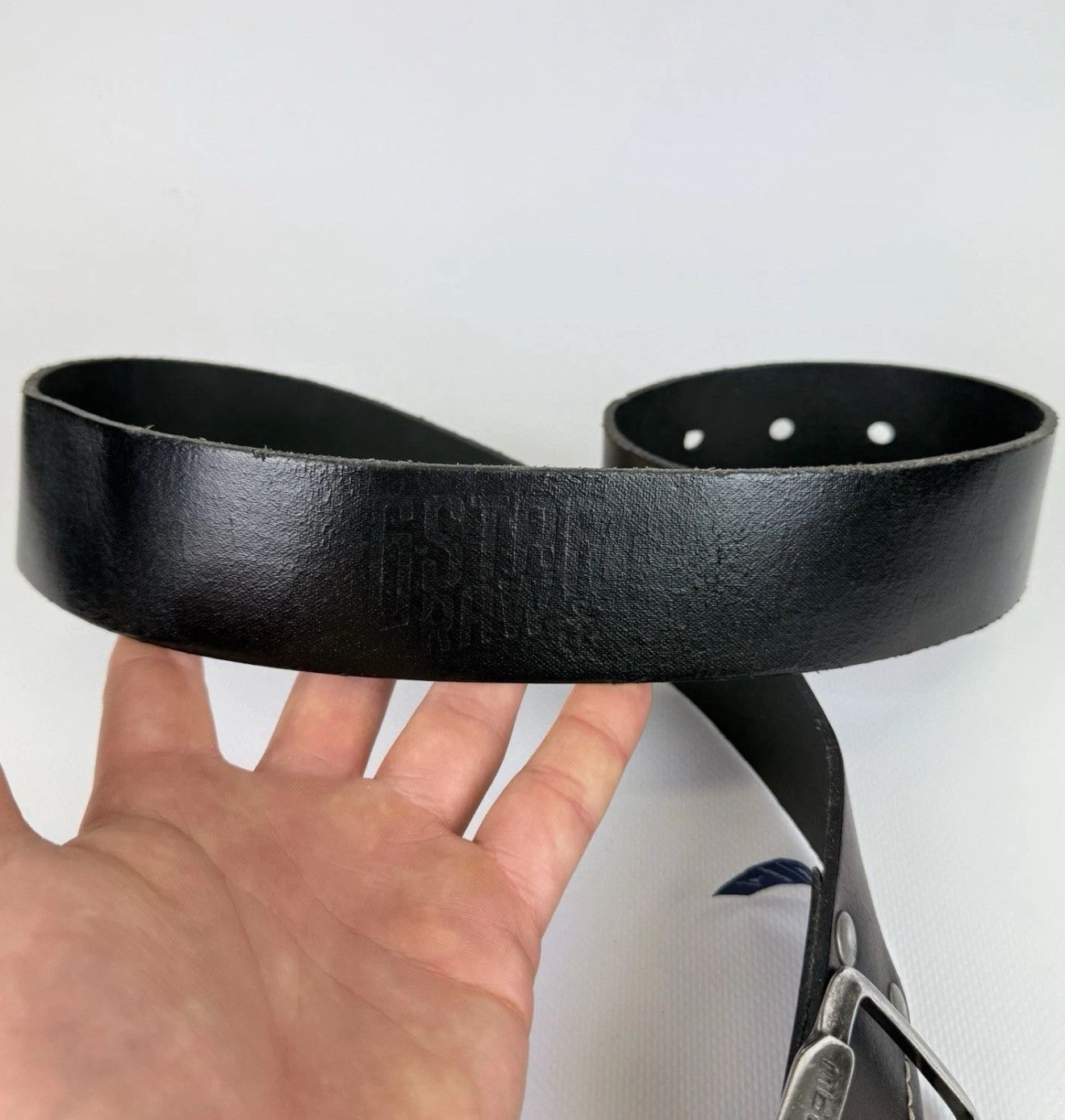G-Star G-Star Raw Avant Garde Leather Metal Belt Black Bronze Metal Size ONE SIZE - 7 Thumbnail