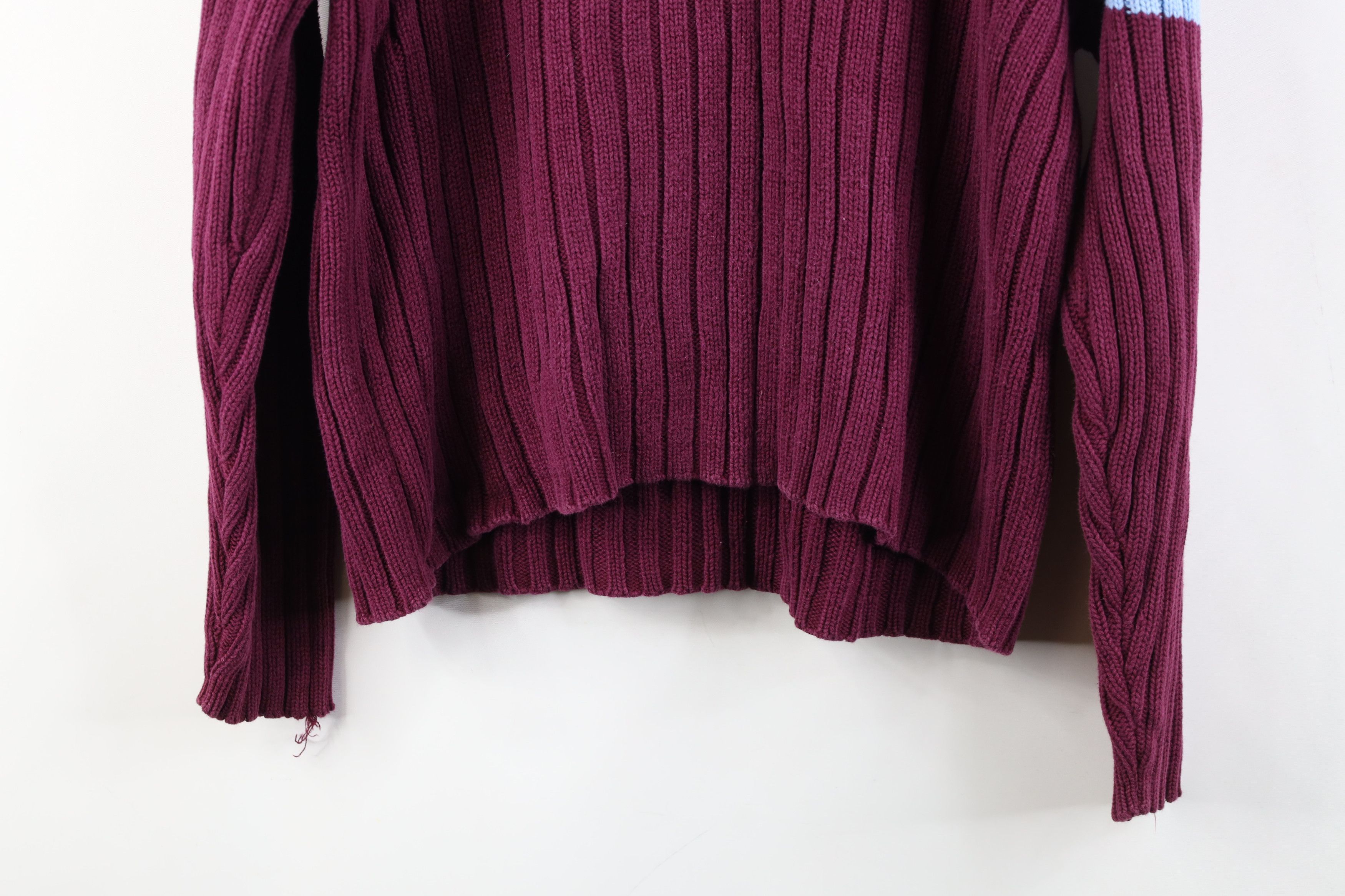 Lands' End Vintage 90s Lands End Heavyweight Cotton Ribbed Knit Sweater Size XL / US 12-14 / IT 48-50 - 11 Thumbnail