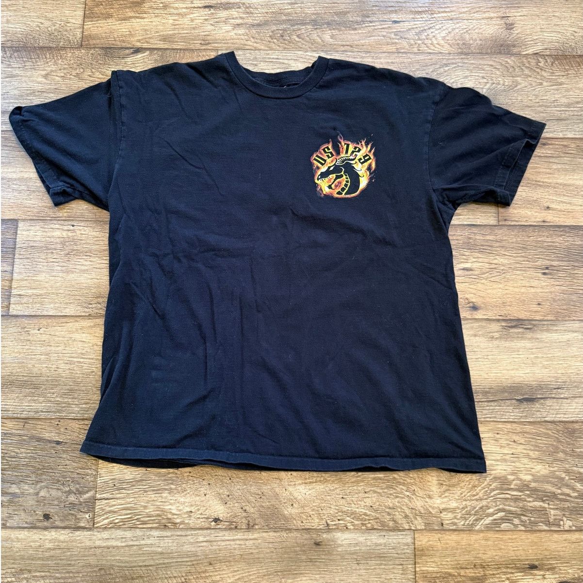 Harley Davidson Harley Davidson US 129 Dragon Y2k Black Biker Tee Shirt Size US XXL / EU 58 / 5 - 1 Thumbnail
