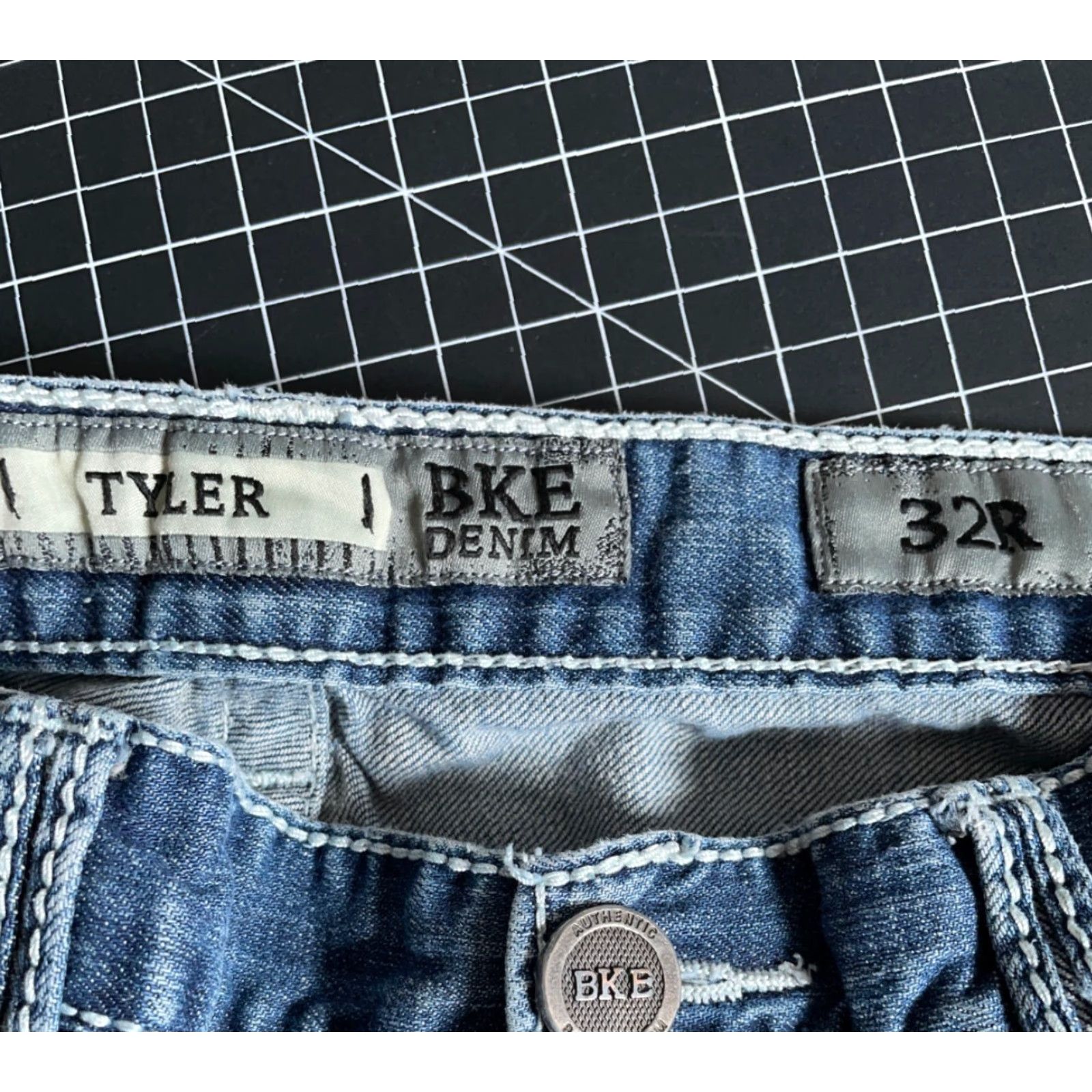Vintage VINTAGE Buckle BKE Tyler Bootcut Jeans Men’s 30 x 30 Blue Denim Stretch Low Rise Grunge Retro Size US 30 / EU 46 - 3 Thumbnail