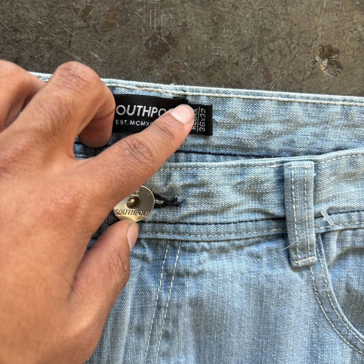 JNCO × Southpole × Vintage Vintage Baggy Affliction Southpole Jeans Size US 34 / EU 50 - 4 Thumbnail