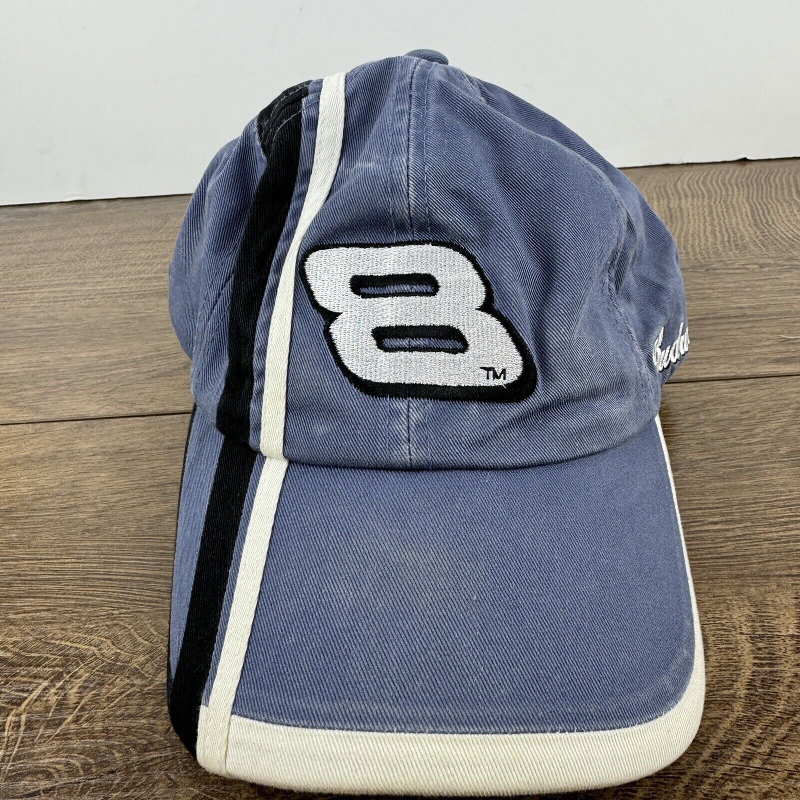 Other Dale JR 8 Hat Dale Earnhardt Junior Gray Hat Adjustable Adul Size ONE SIZE - 3 Thumbnail