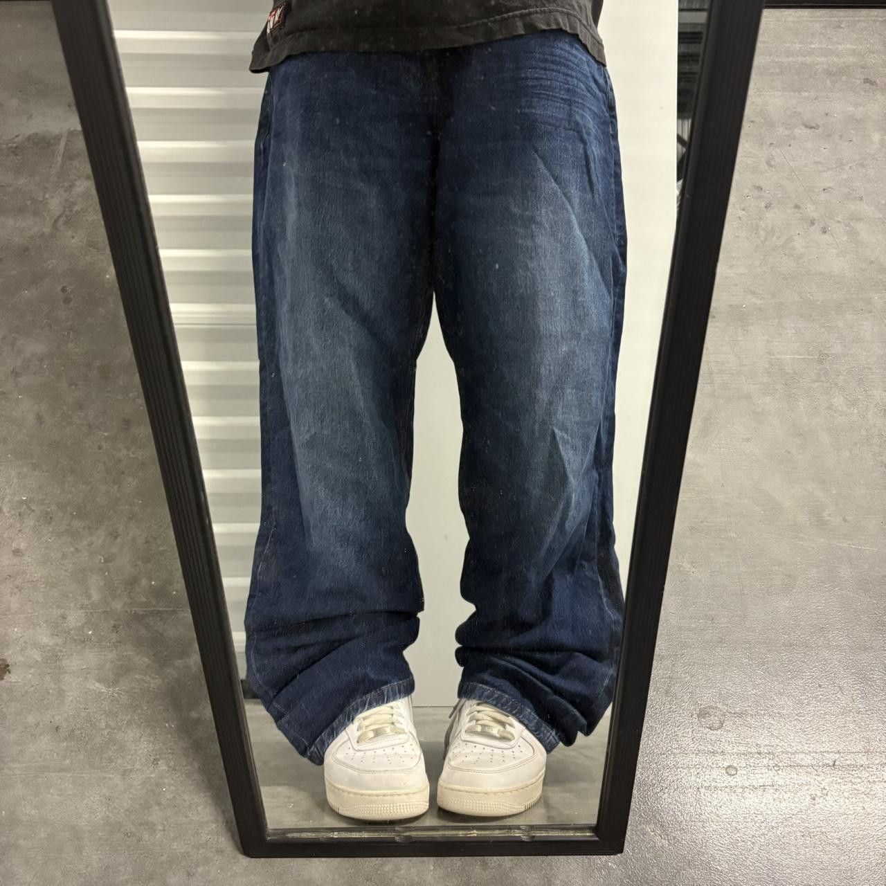 Vintage Crazy Vintage Y2K/2000s Baggy Wideleg Dark Blue Wash Streetwear Denim Jeans! Size US 36 / EU 52 - 1 Thumbnail