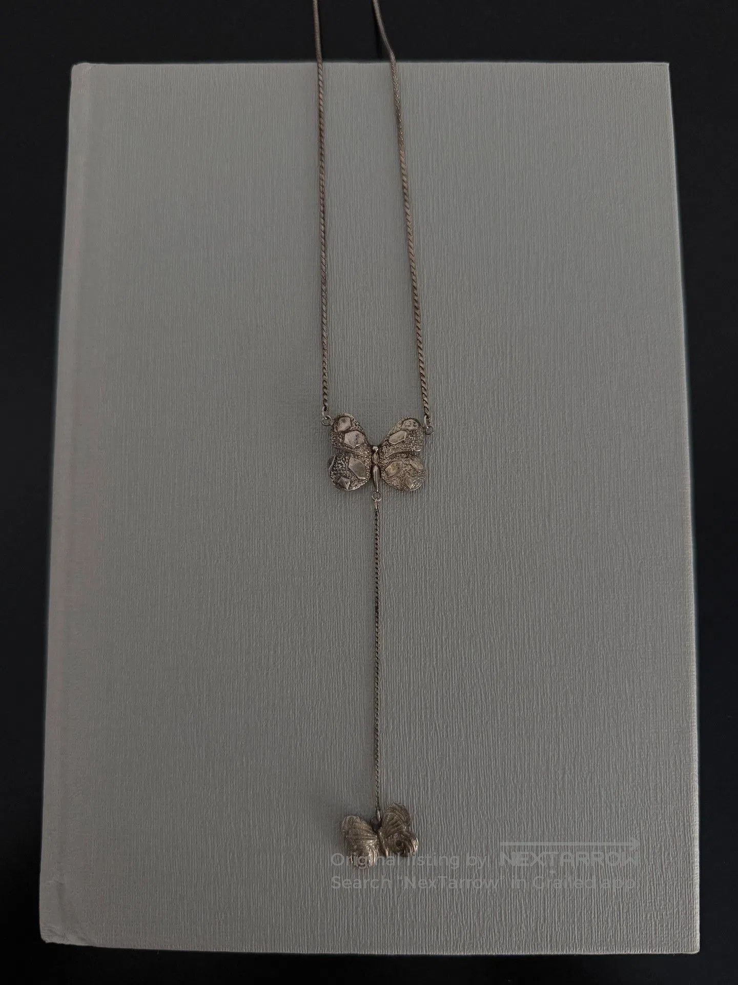 Jean Paul Gaultier Jean Paul Gaultier Double Butterfly Necklace. Size ONE SIZE - 4 Thumbnail