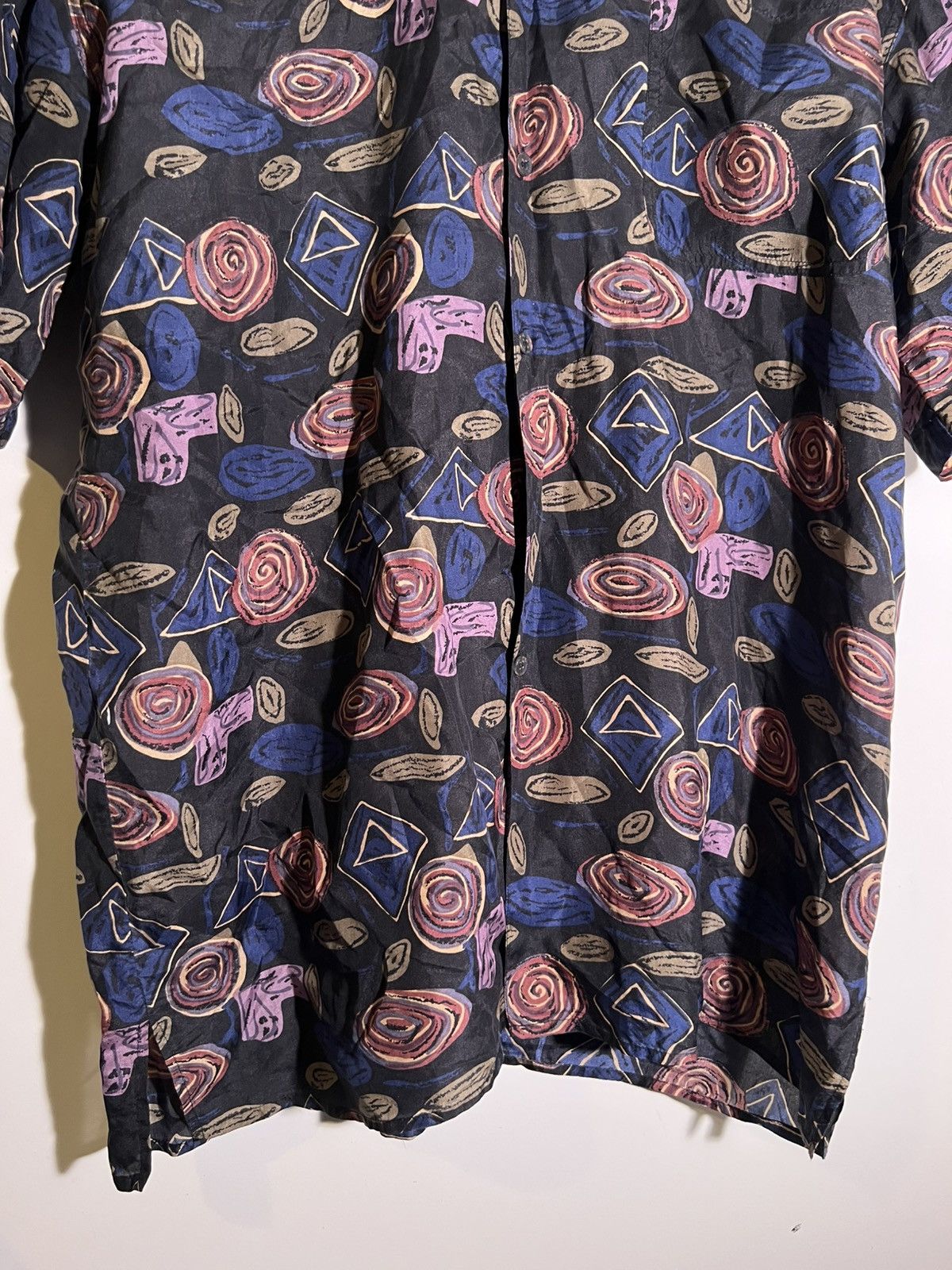 Vintage 90’s 2000’s Y2K VTG Vintage Robert Stock Multi Pattern Shirt Size US L / EU 52-54 / 3 - 4 Thumbnail