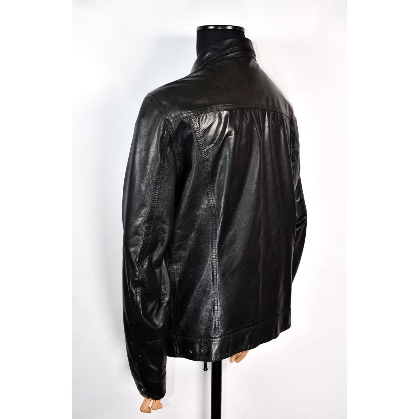 Replay REPLAY Trucker Jacket Mens 2XL Leather Black Button Casual Vintage No Size US XXL / EU 58 / 5 - 6 Thumbnail