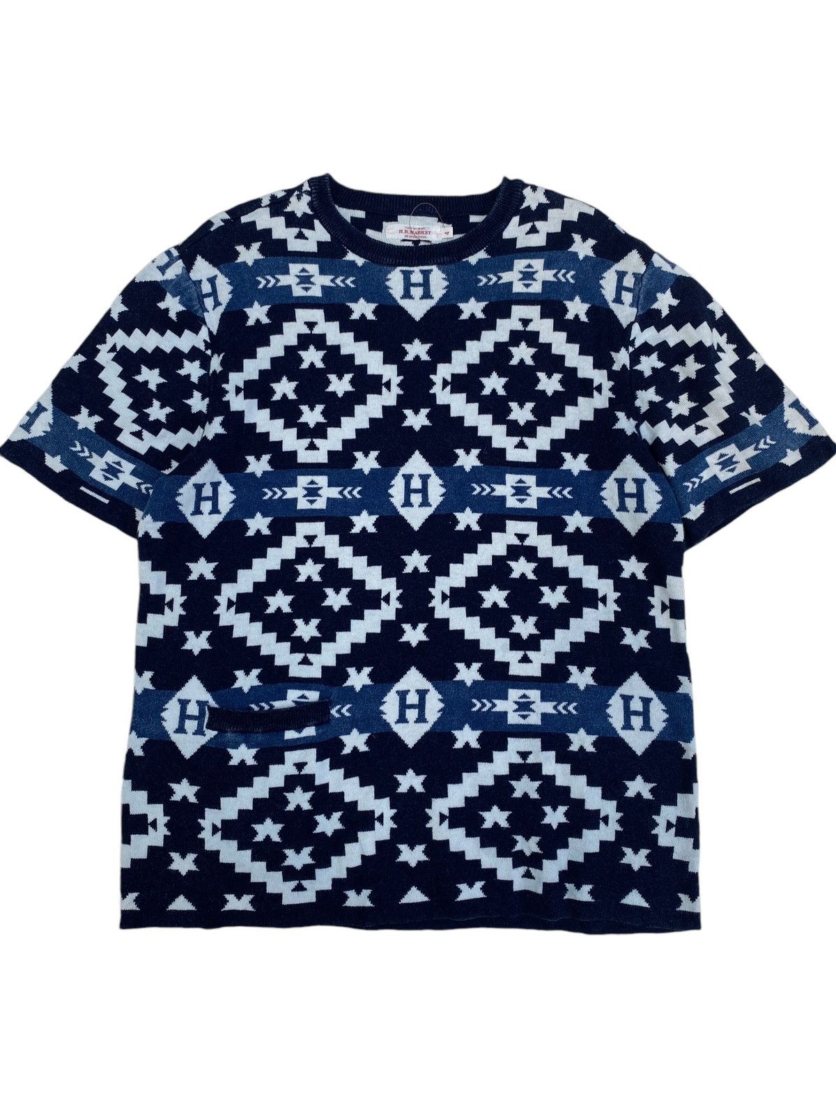 Japanese Brand × Vintage Vtg Heart Market Knitwear Overprint Size US L / EU 52-54 / 3 - 1 Thumbnail
