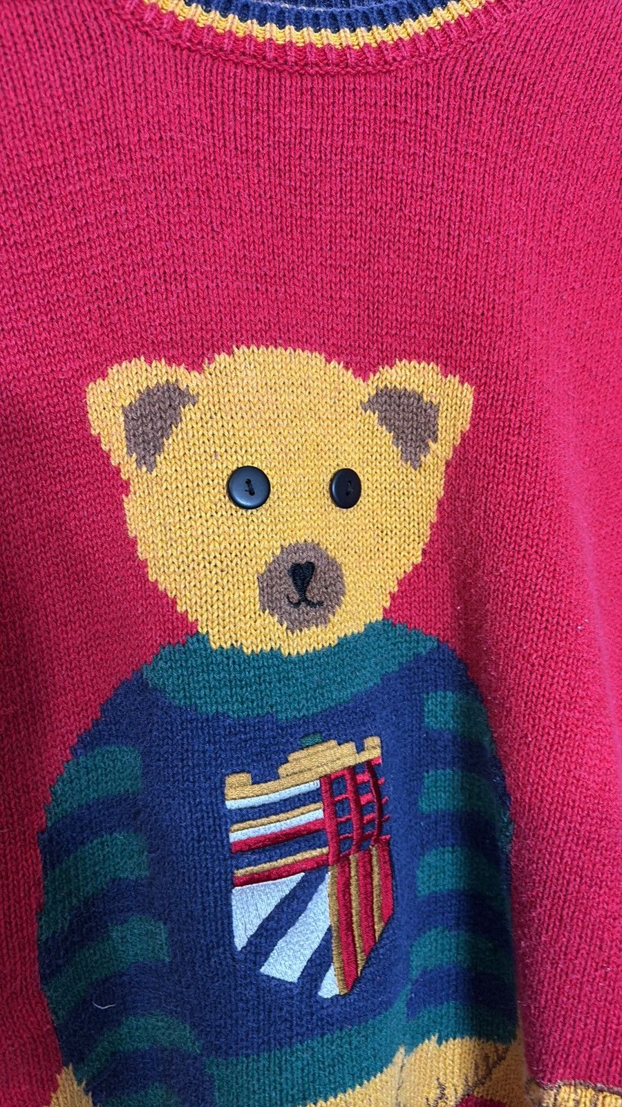 Vintage Vintage Teddy Bear Sweater Size M / US 6-8 / IT 42-44 - 2 Thumbnail
