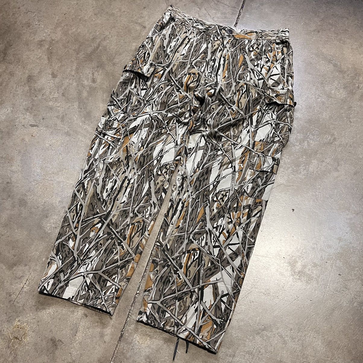 Vintage Vintage 80s 90s Camo Baggy Cargo Pants Wide Leg RealTree Size US 32 / EU 48 - 2 Thumbnail