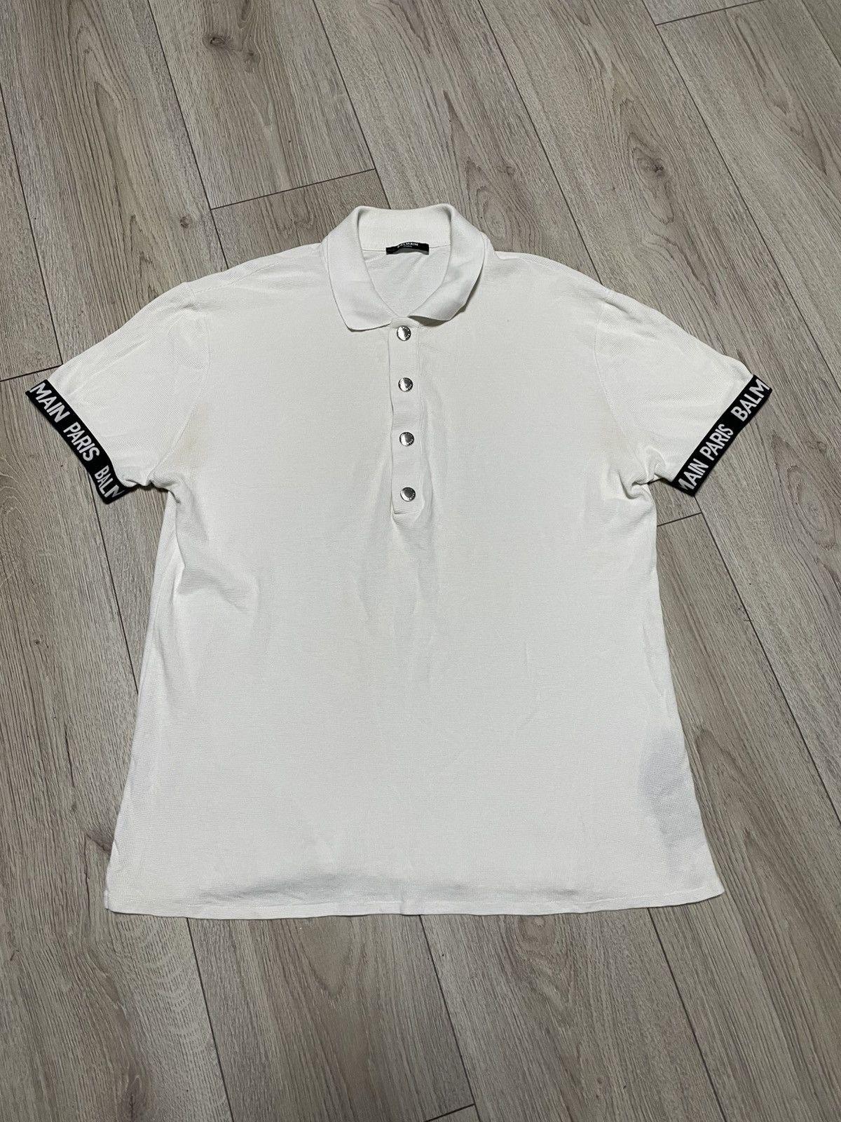 Balmain Balmain Paris Polo Luxury T Shirt Size US M / EU 48-50 / 2 - 2 Thumbnail