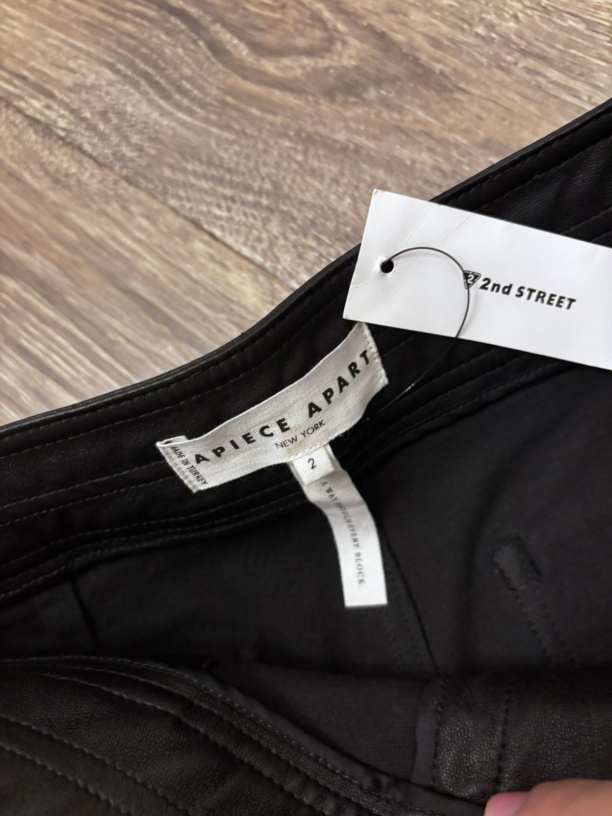 Apiece Apart Monterey Leather Straight-Leg Pants Size 26" / US 2 / IT 38 - 4 Thumbnail