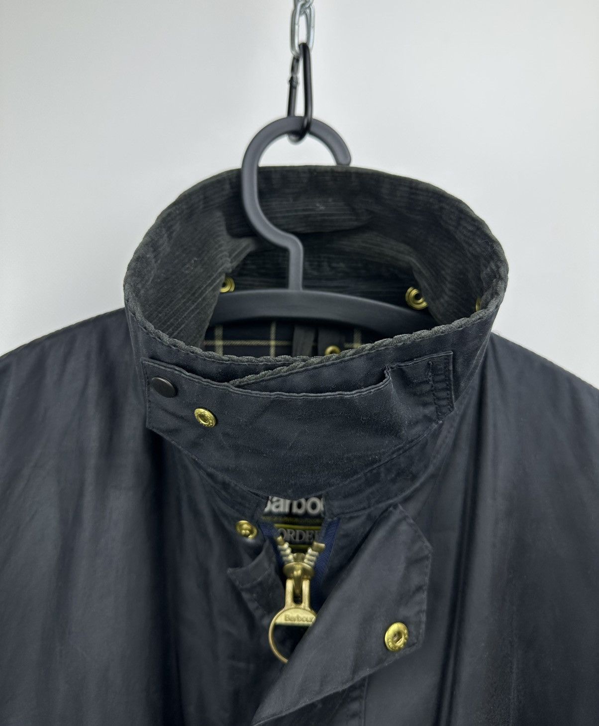 Barbour Barbour Border Waxed Jacket Blue C44/112CM Vintage England Size US L / EU 52-54 / 3 - 2 Thumbnail