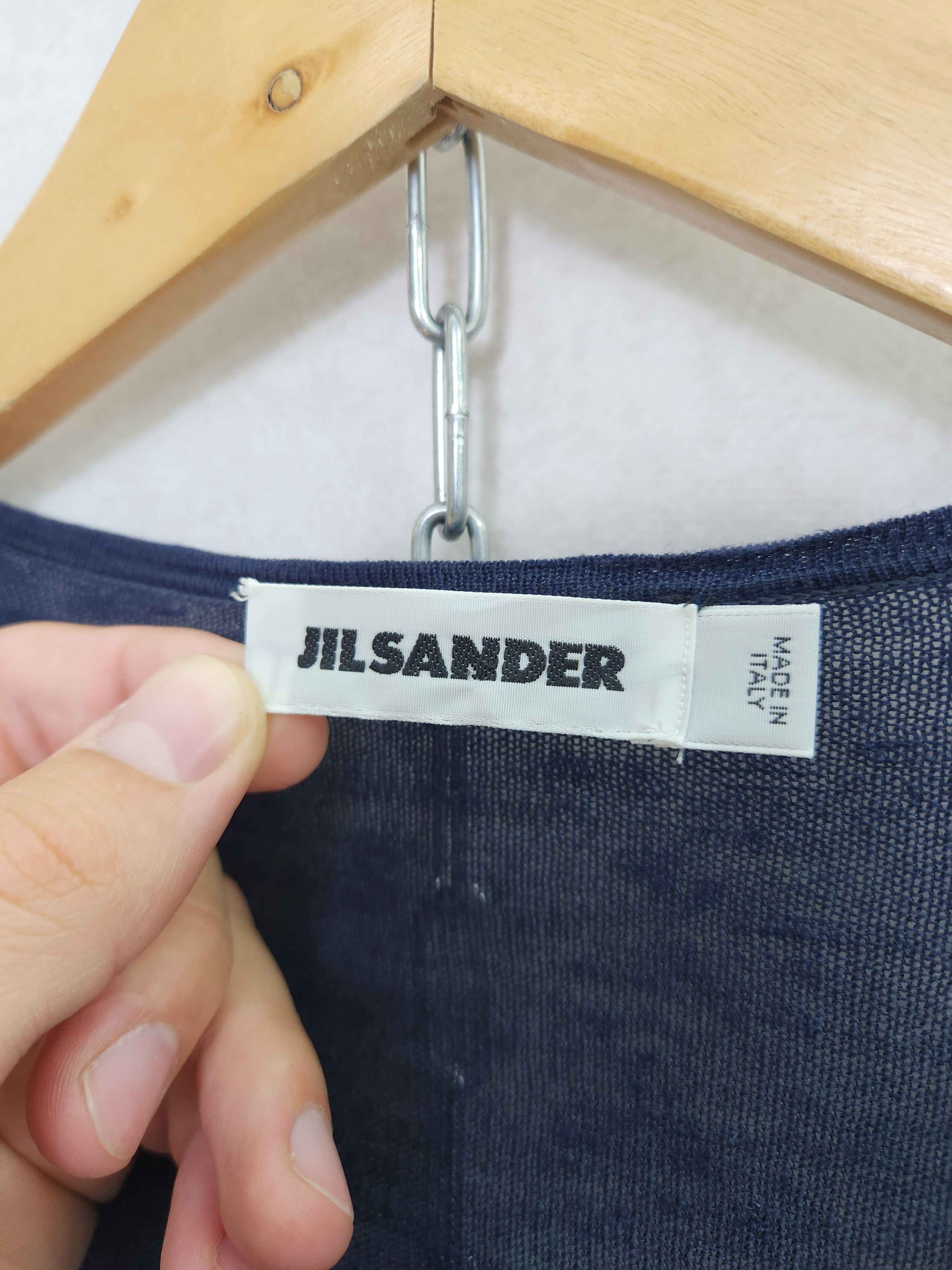 Jil Sander Jil sander full zip long sleeve cardigan navy Size L / US 10 / IT 46 - 10 Thumbnail