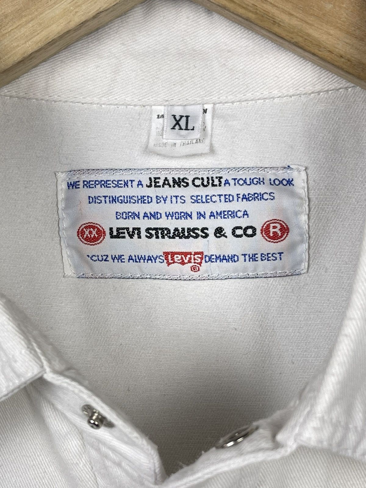 Levi's Vintage Levi’s Western White Shirt Long Sleeve Men’s Size XL Size US XL / EU 56 / 4 - 7 Thumbnail