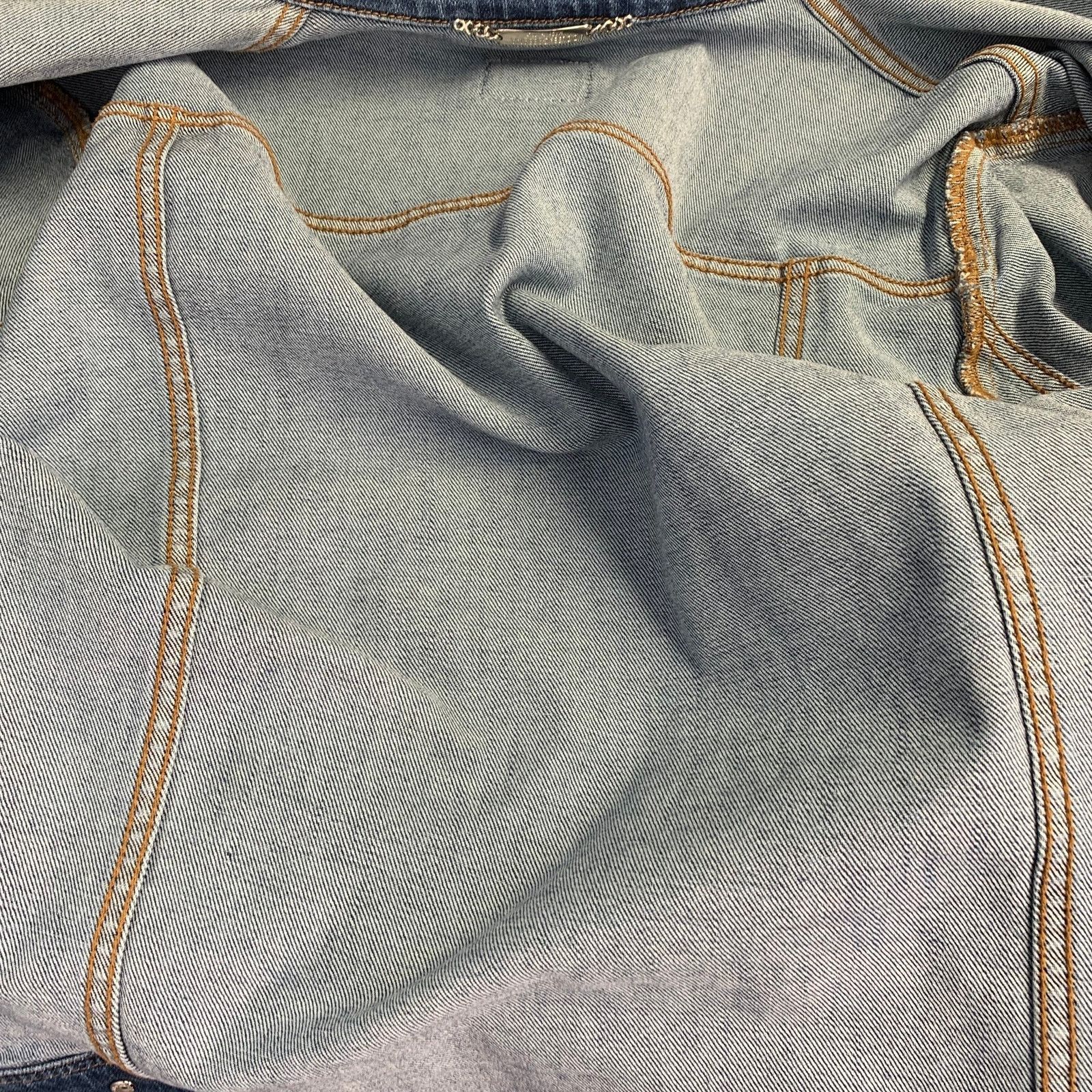 Dolce & Gabbana Size L Blue Cotton Blend Denim Trucker Jacket Size US L / EU 52-54 / 3 - 6 Thumbnail