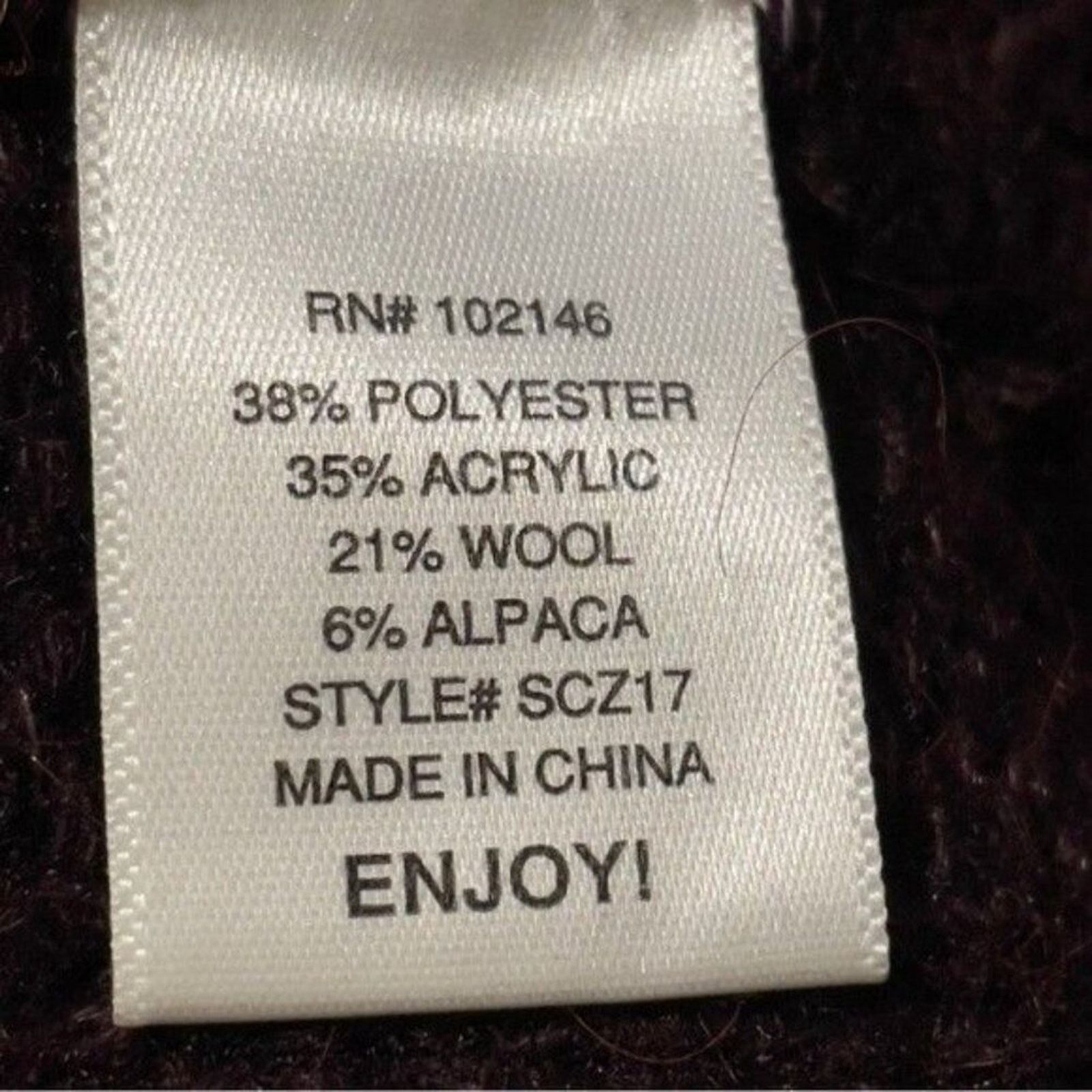 Michael Stars Michael Stars XS Marled Cable Knit Sweater Alpaca Wool Size XS / US 0-2 / IT 36-38 - 8 Thumbnail