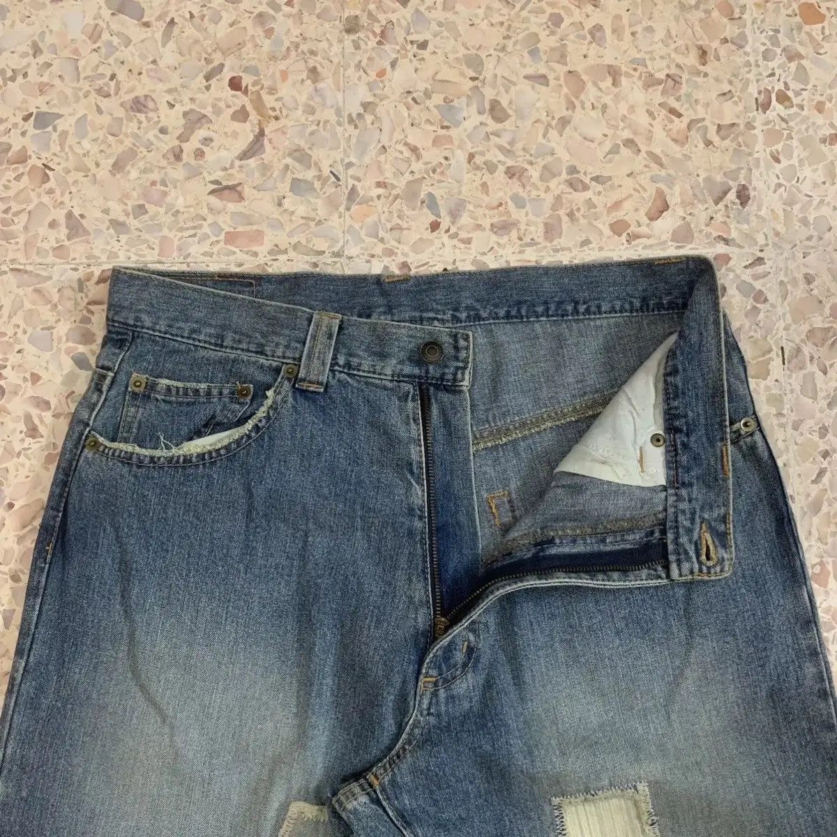 Hawk Vintage TonyHawk Jeans 31x32 Patchwork VERY RARE Denim Pants Size US 31 - 9 Thumbnail
