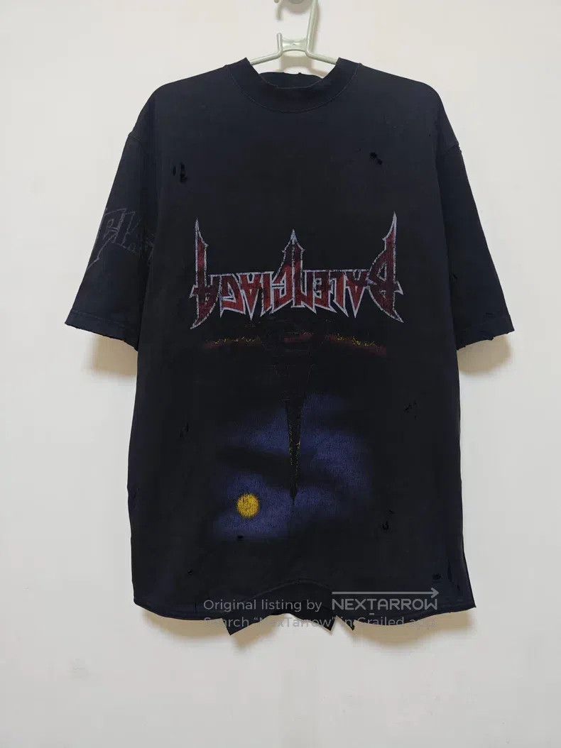Balenciaga Balenciaga Distressed Phantom Print Short Sleeve T-Shirt Size US M / EU 48-50 / 2 - 1 Thumbnail