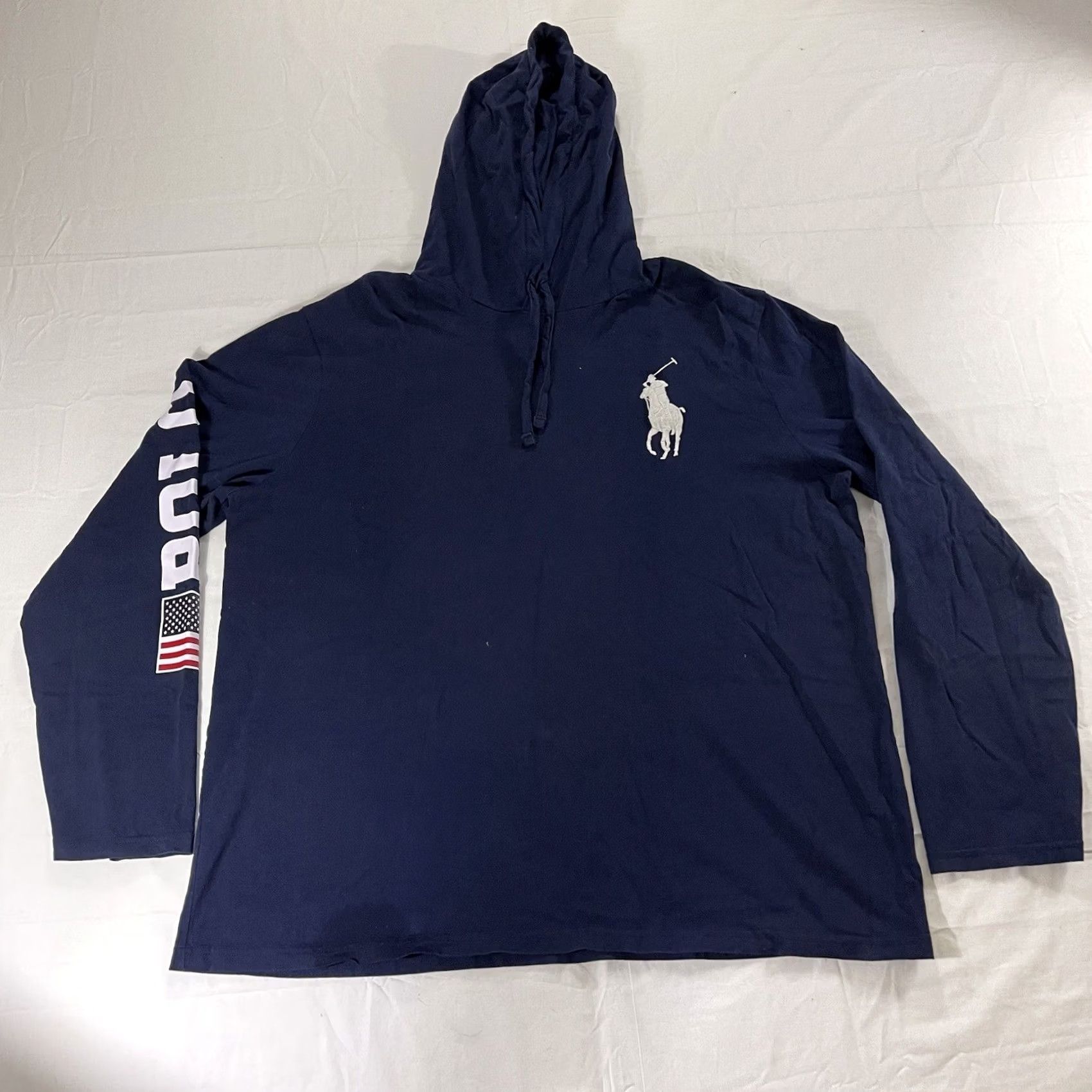 Polo Ralph Lauren Polo Ralph Lauren Hoodie Shirt XL Men Blue Logo Pony L/S Pullover Hooded Size US XL / EU 56 / 4 - 2 Thumbnail