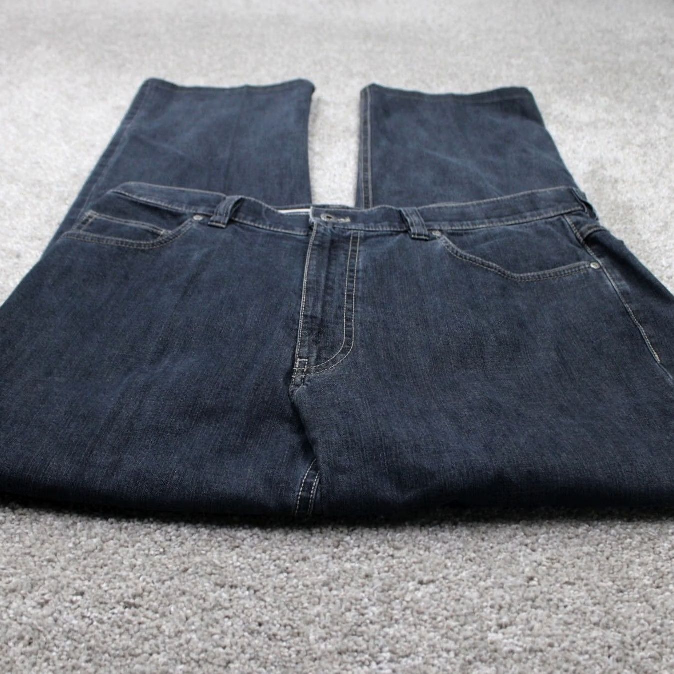 Denime Hiltl Jeans Mens 36 Straight 5-Pocket Denim Cotton Stretch Black 90s Theme 30in Inseam Mens Size US 36 / EU 52 - 2 Thumbnail