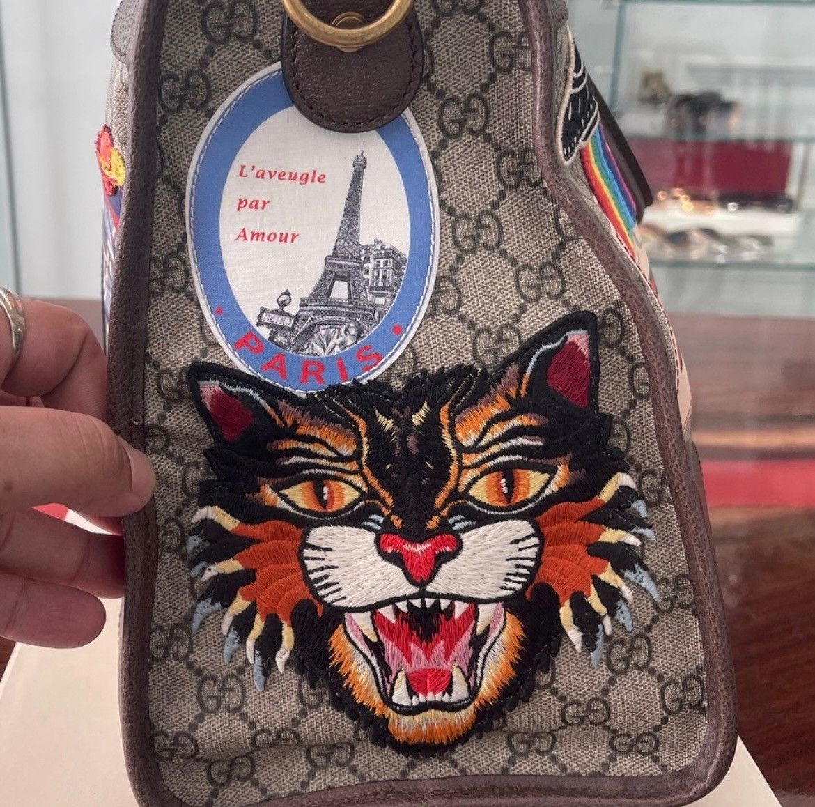 Gucci Gucci Courrier Supreme GG Duffle Bag Size ONE SIZE - 4 Thumbnail