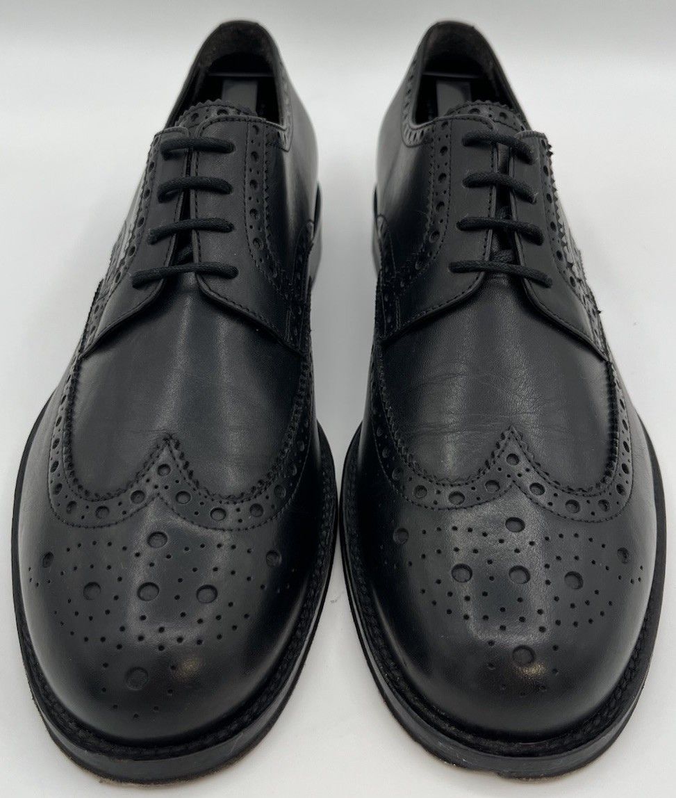 Brooks Brothers Brooks Brothers Wingtip Oxfords Black Leather Size 9 Italy Size US 9 / EU 42 - 2 Thumbnail