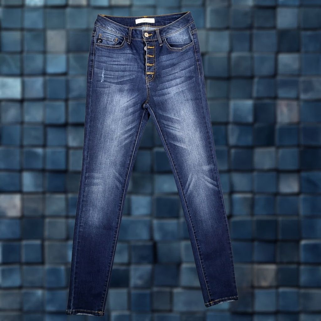 Vintage Kancan Los Angeles Womens Mid Rise Skinny Casual Jeans Size 27 Size 27" / US 4 / IT 40 - 1 Thumbnail