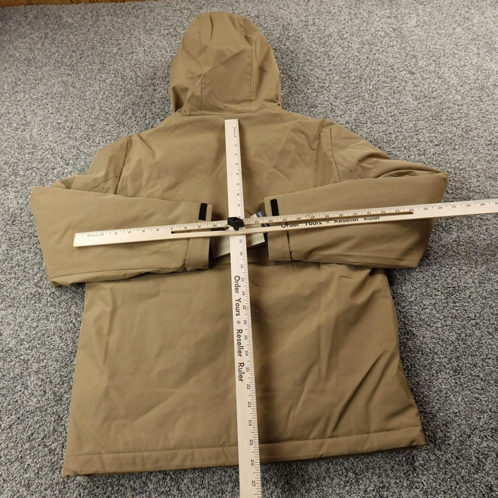 Dockers DOCKERS Jacket Mens S Beige Softshell Lined Insulated Zip Hooded Puffer Coat Winter Casual Front Zip Pockets Logo Reusable Size US S / EU 44-46 / 1 - 5 Thumbnail