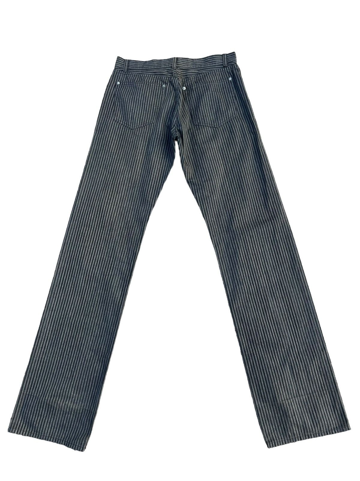 Vintage NO CONCEPT BUT GOOD SENSE Japan Sun Fade Stripe Trouser Pant Size US 30 / EU 46 - 2 Thumbnail