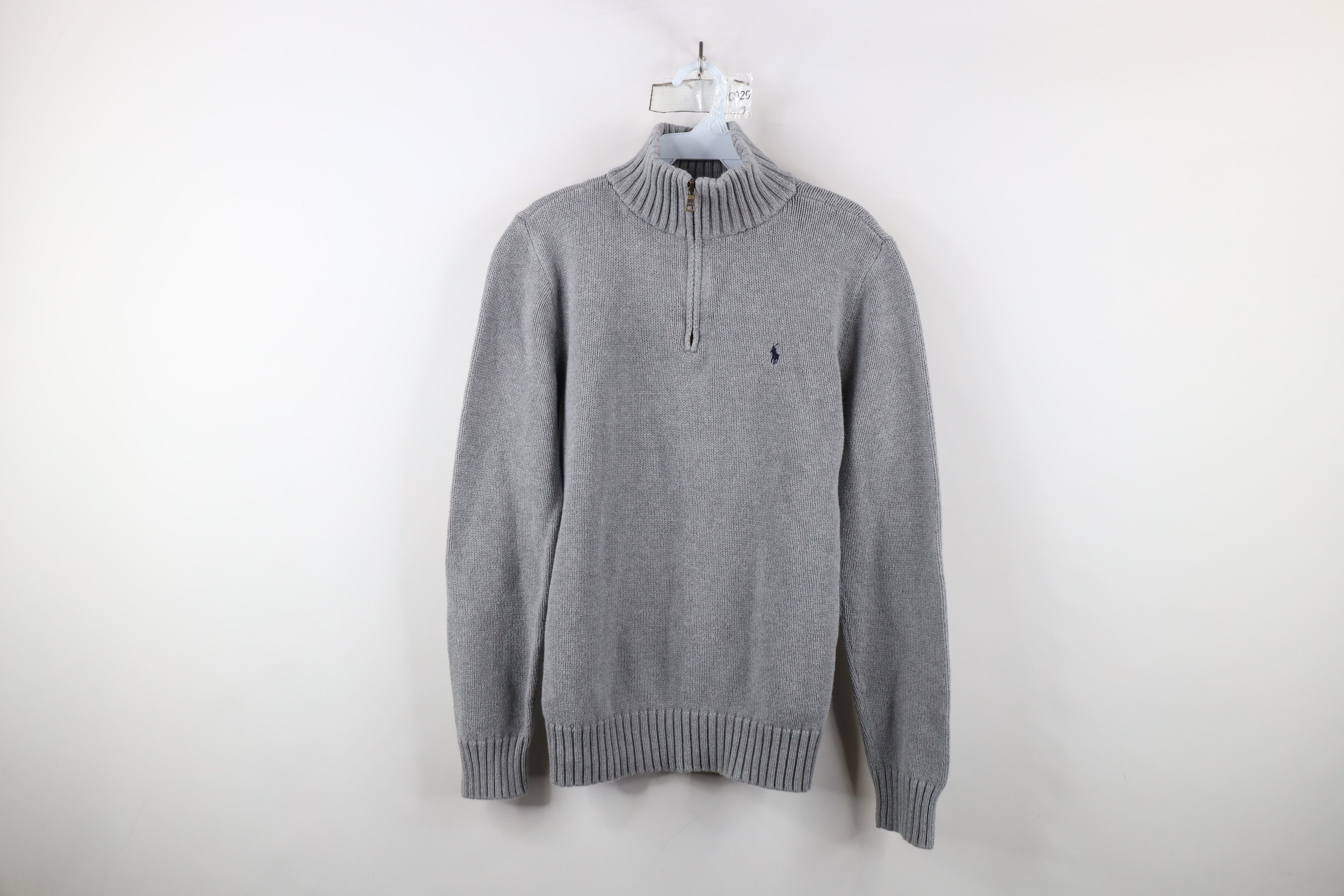 Ralph Lauren × Vintage Vintage Ralph Lauren Knit Half Zip Pullover Sweater Gray Size US XS / EU 42 / 0 - 1 Thumbnail