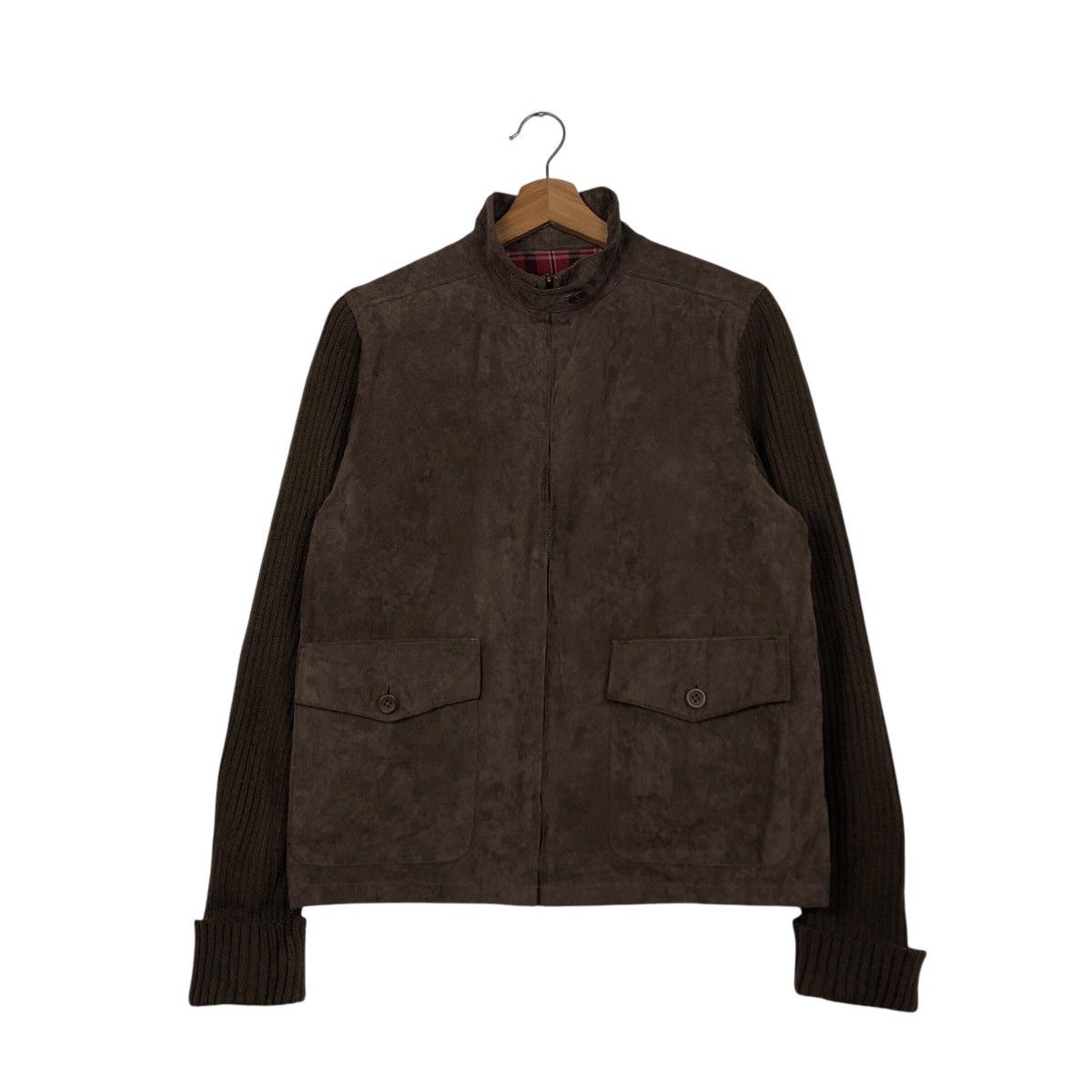 Japanese Brand 📌Vintage Cropped Biker Suede Leather Jacket Blanket Westwin Size US L / EU 52-54 / 3 - 2 Thumbnail