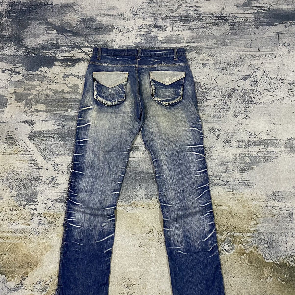 If Six Was Nine × Japanese Brand × Vintage Vintage Japan Zipper 3D Picket Curve Leg Denim Jeans Size US 33 - 11 Thumbnail