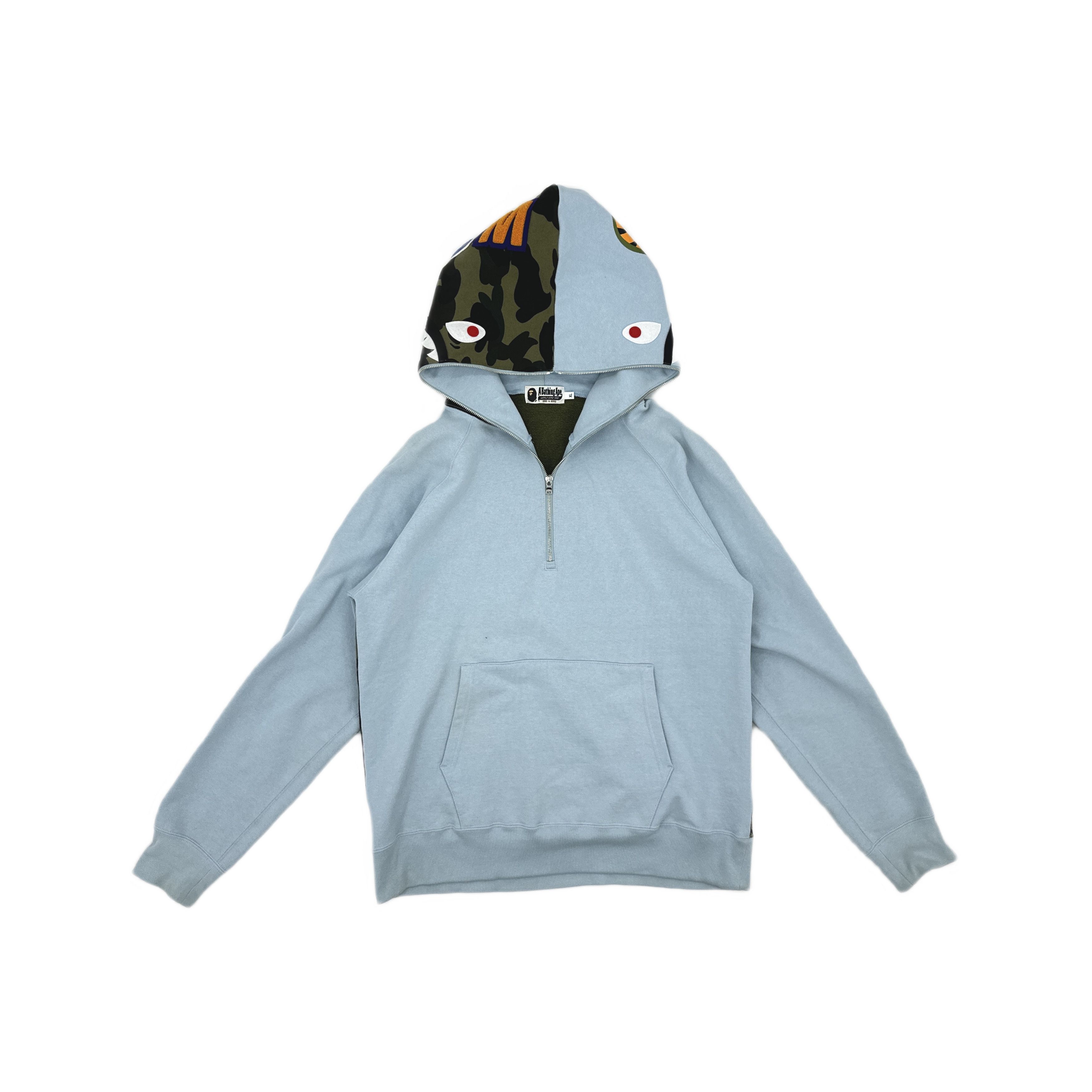 Bape A Bathing Ape Shark Camo Hoodie XL Size US XL / EU 56 / 4 - 1 Thumbnail