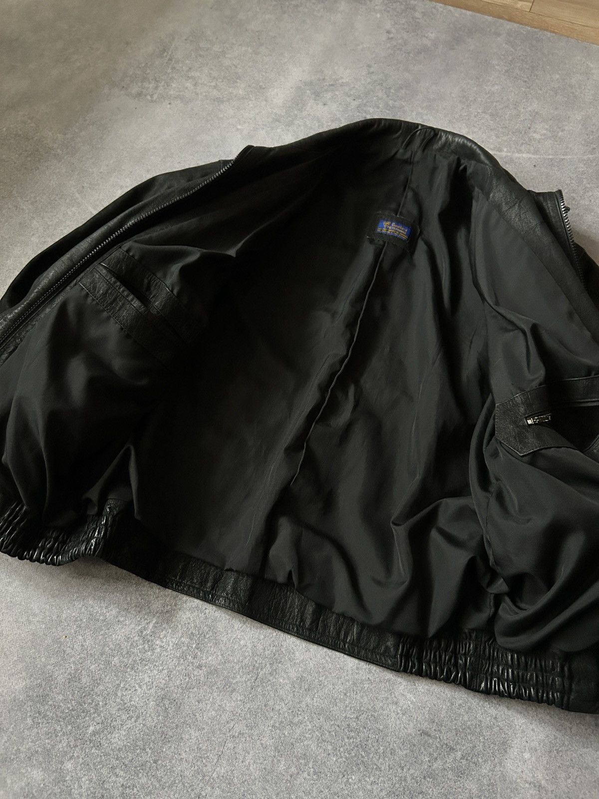 Genuine Leather × Vintage Vintage Genuine Leather Biker leather jacket y2k Size US M / EU 48-50 / 2 - 5 Thumbnail