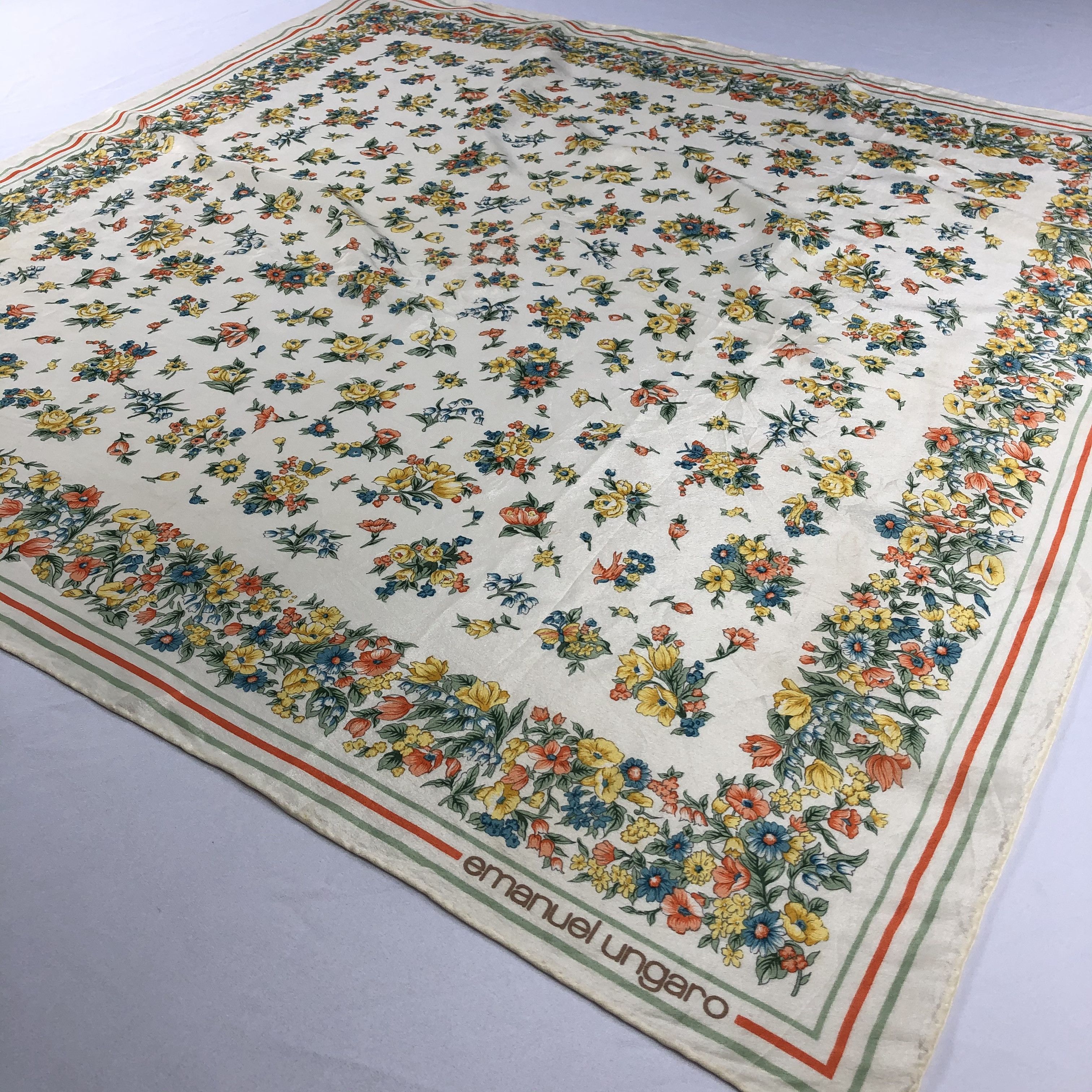 Emanuel Ungaro Vintage Emanuel Ungaro Silk Scarf Size ONE SIZE - 3 Thumbnail