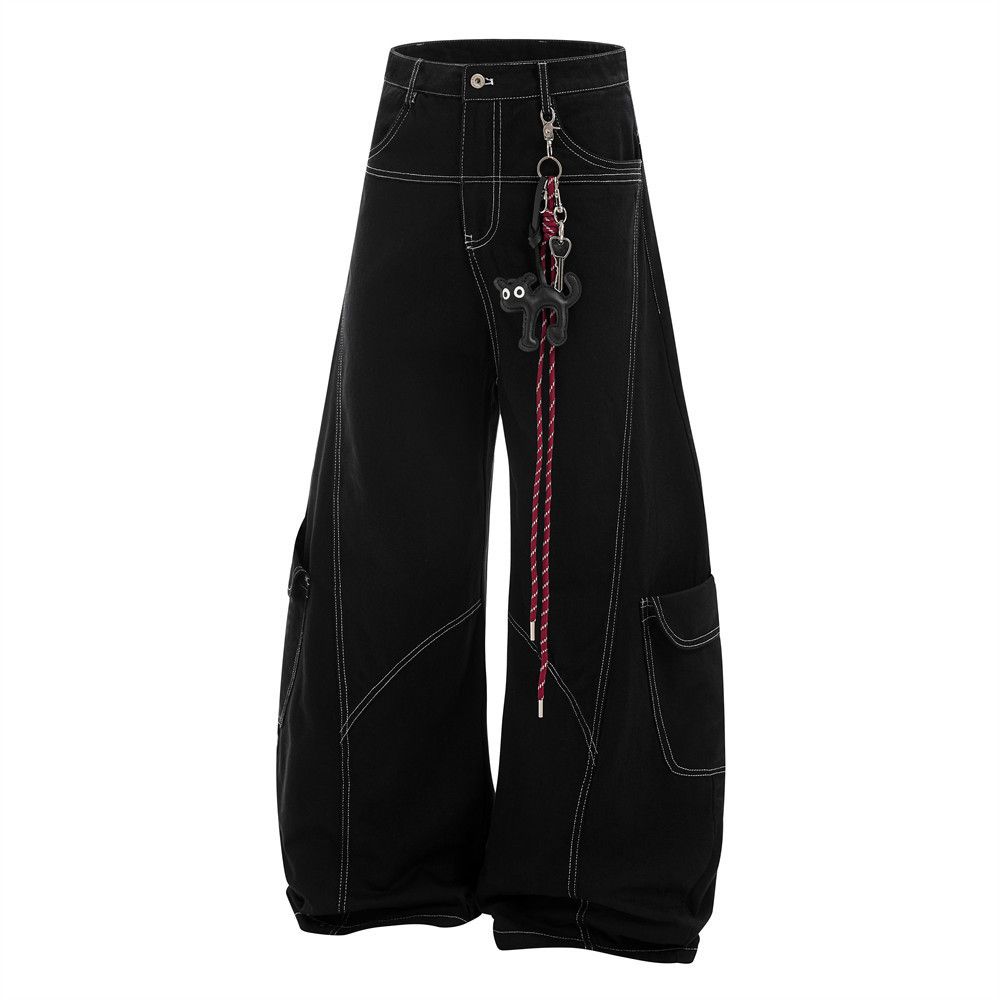 Jean Men's high street loose silhouette machete work trousers Size US 32 / EU 48 - 2 Thumbnail