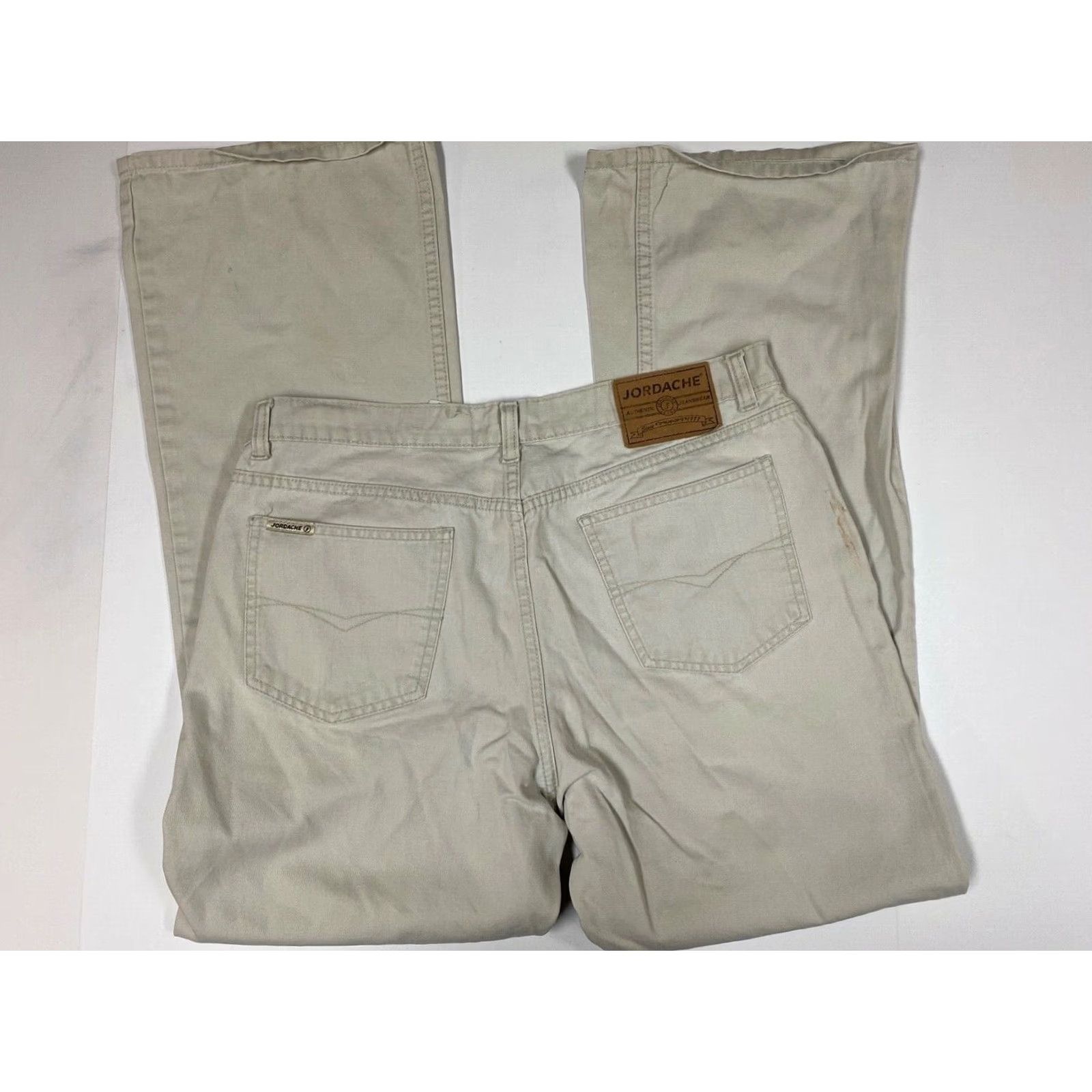 Jordache Jordache Pants Womens 16 Beige Cotton Bootcut Chino 31 Inseam Regular 8.5-10.5 Rise Size 38" / US 16 / IT 52 - 4 Thumbnail