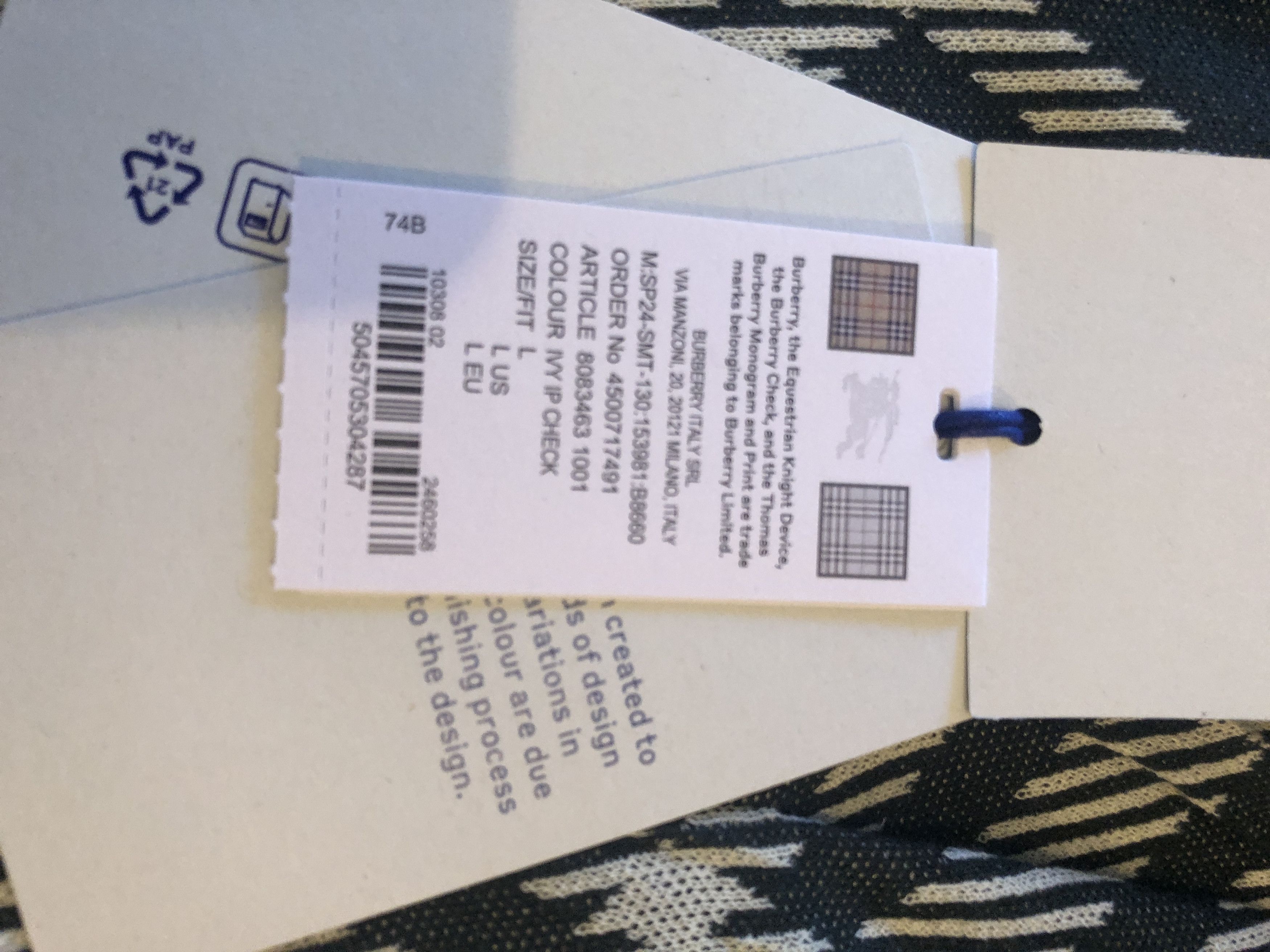 Burberry Burberry Ivy Green Daniel Lee Sweater NWT NEW Size US L / EU 52-54 / 3 - 3 Thumbnail