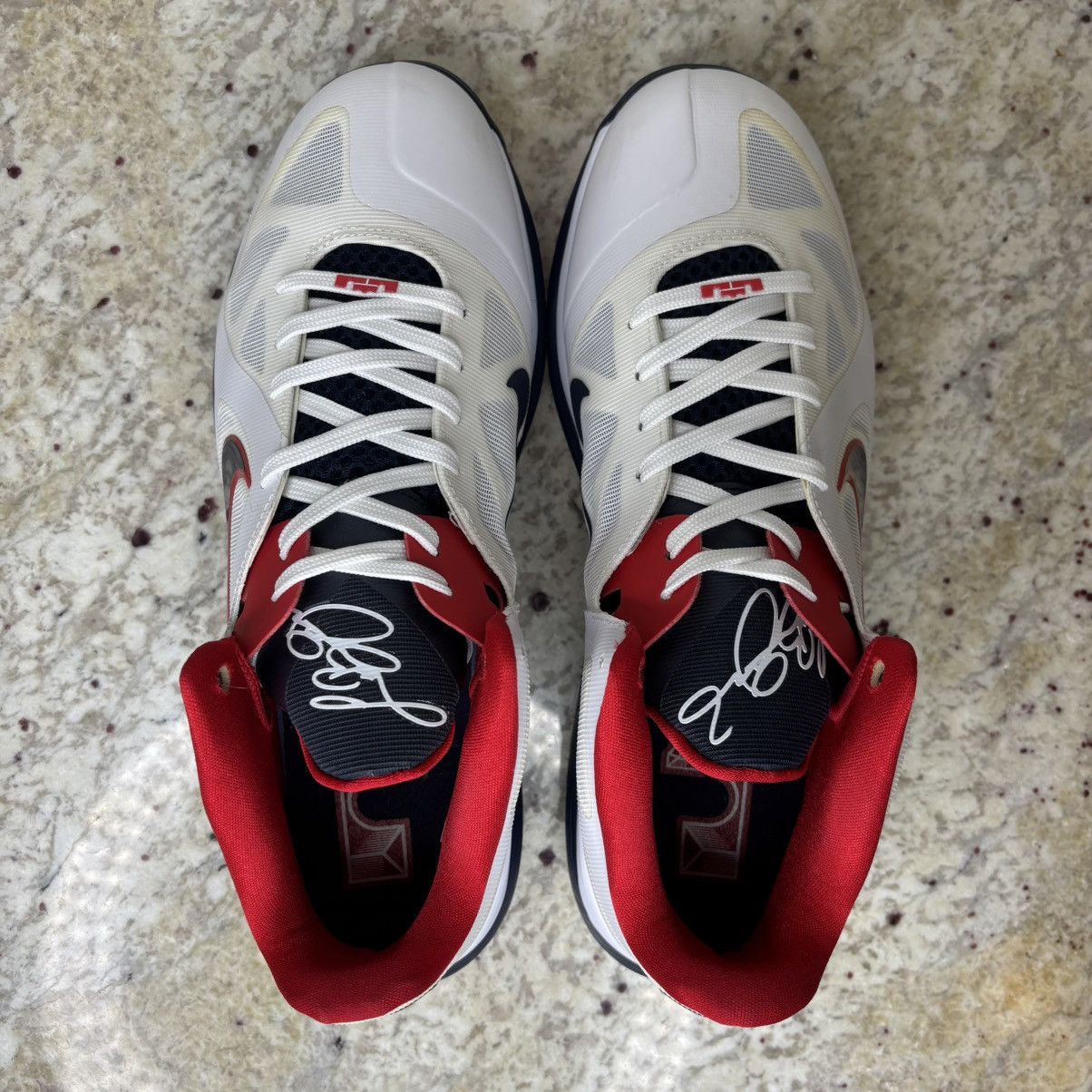 Nike Size 11.5 -Nike LeBron 9 Low USA Olympic WORN ONCE WITH BOX Size US 11.5 / EU 44-45 - 5 Thumbnail