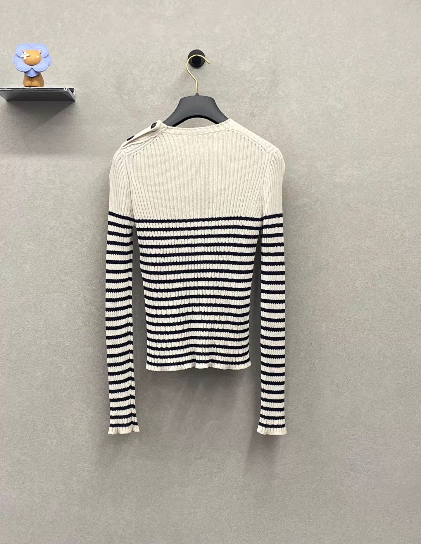Dior Dior Striped Intarsia Crewneck Pullover Women's Size 36 Size XS / US 0-2 / IT 36-38 - 2 Thumbnail