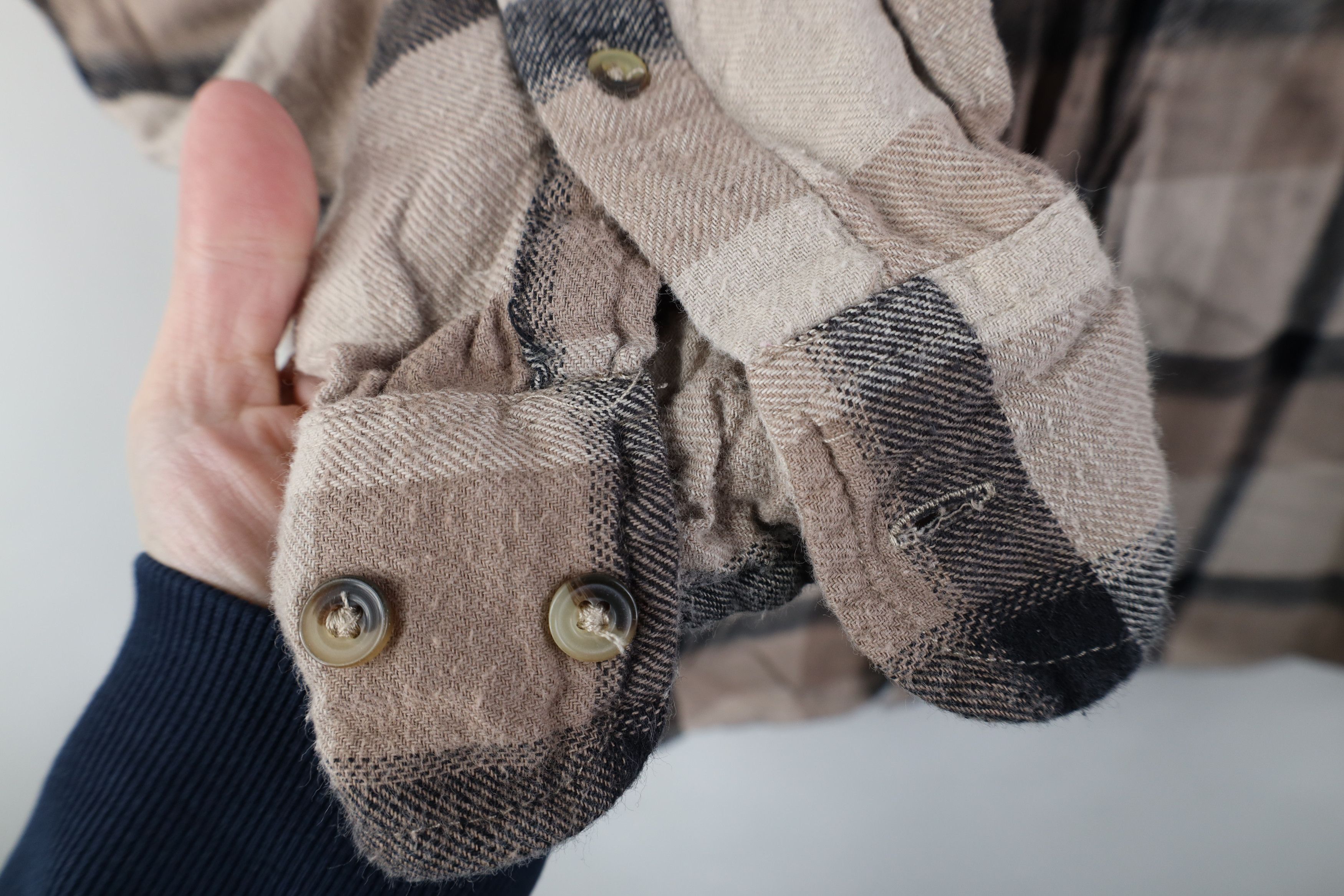 Vintage Vintage 90s Streetwear Collared Button Shirt Earth Tone Size US M / EU 48-50 / 2 - 5 Thumbnail