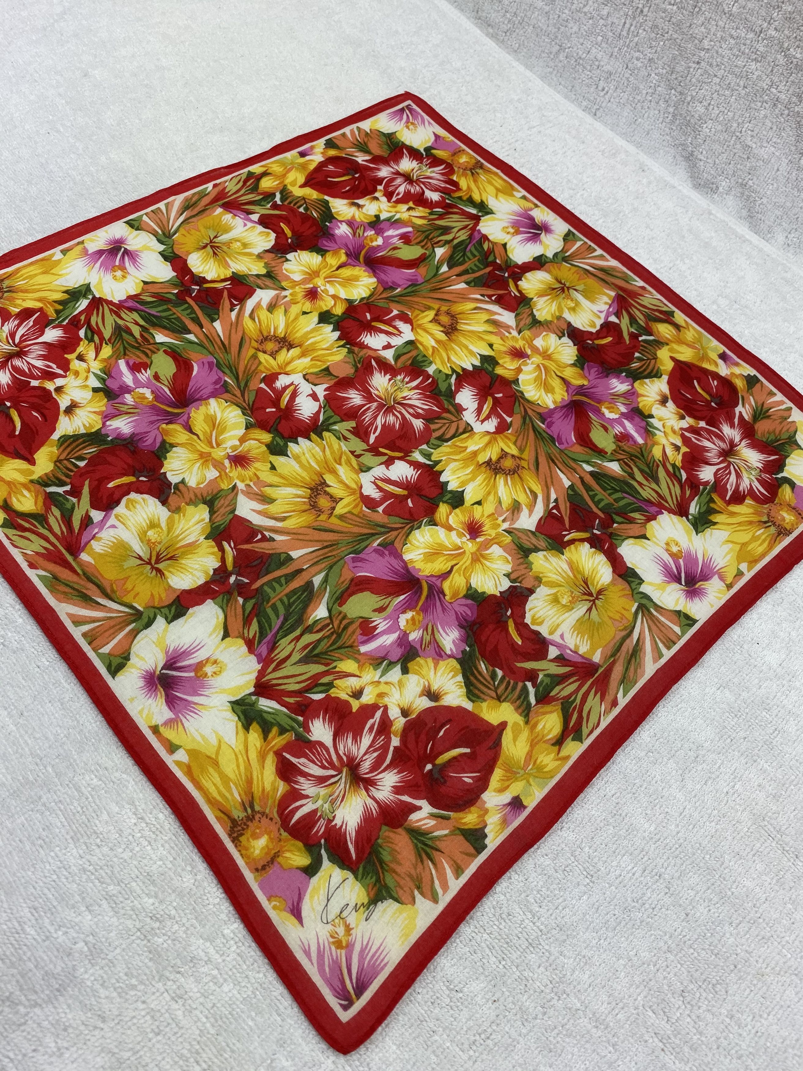 Kenzo × Vintage Kenzo Handkerchief / Bandana / Neckerchief Size ONE SIZE - 4 Thumbnail