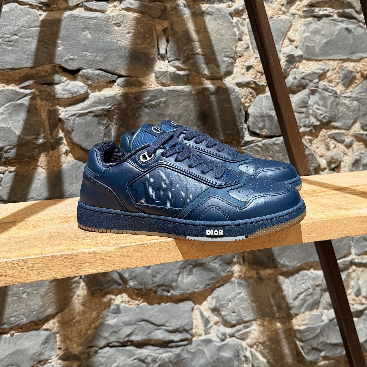 Dior Dior B27 Blue Galaxy Oblique Low-top Sneakers Size US 7 / EU 40 - 1 Thumbnail