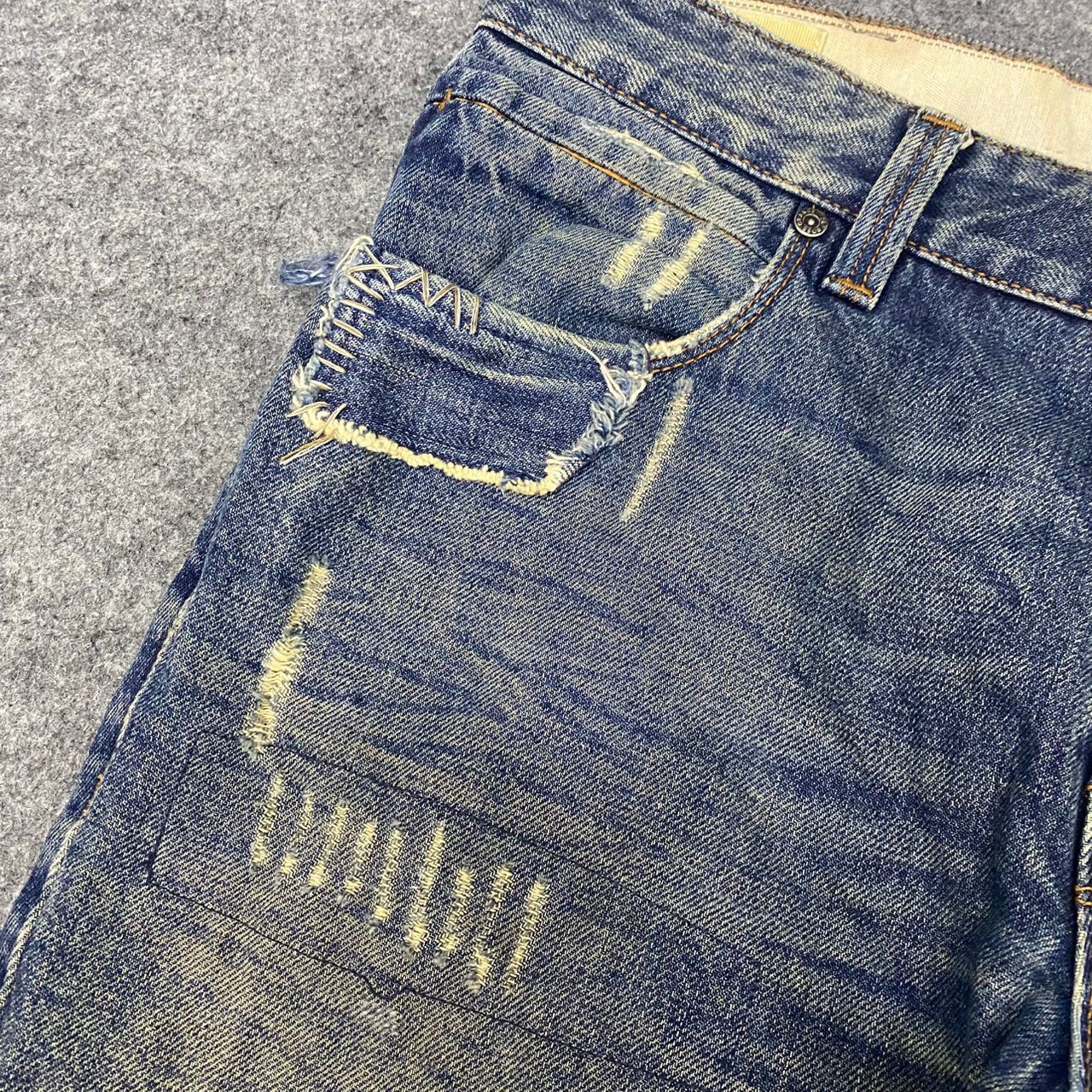 Hugo Boss 💥Best Offer💥Vintage Hugo Boss Orange Distressed Denim Size US 34 / EU 50 - 10 Thumbnail