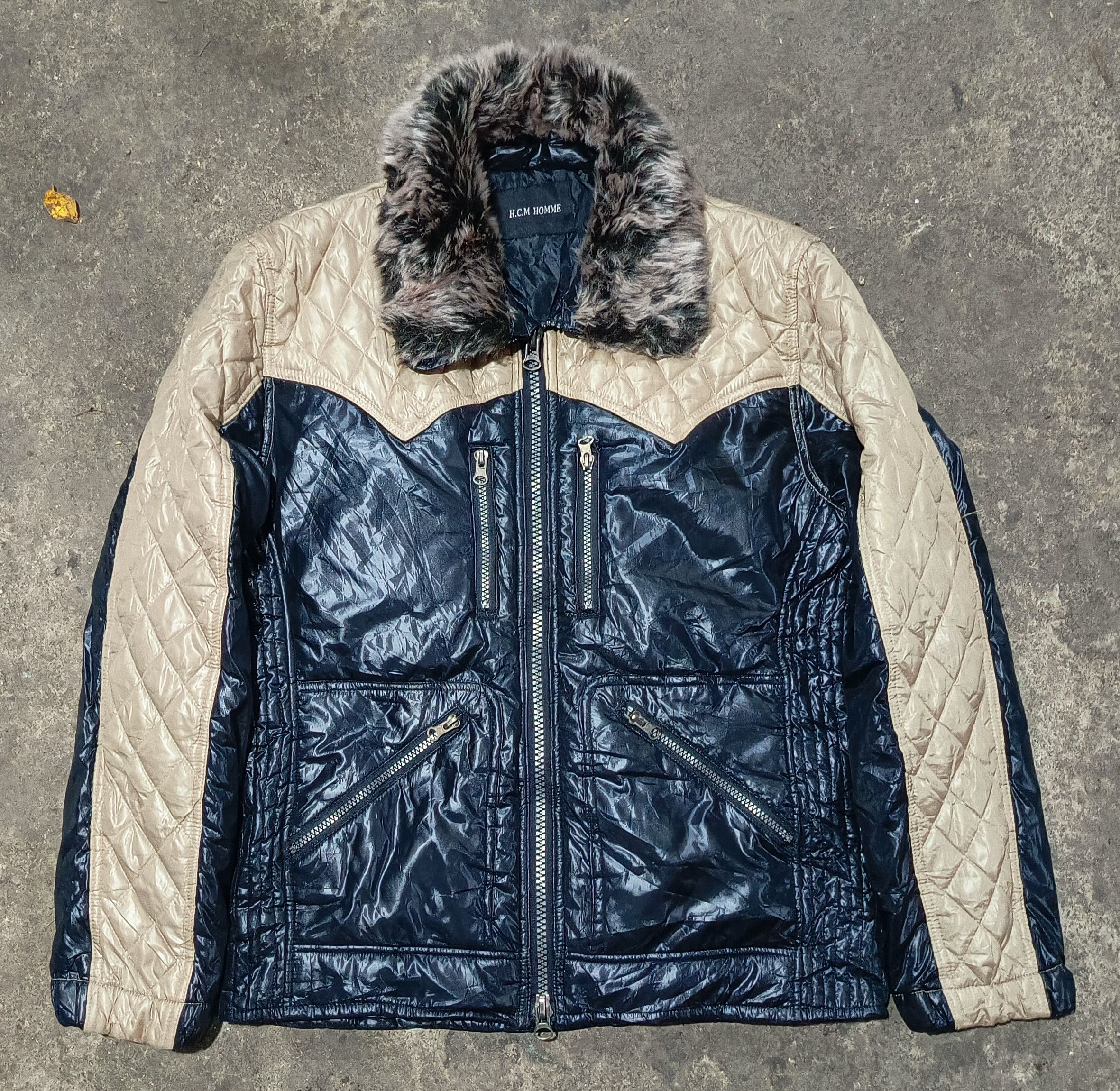 BUFFALO BOBS H.C.M Homme??- Fur puffer Bikers Jaket LGB Style 