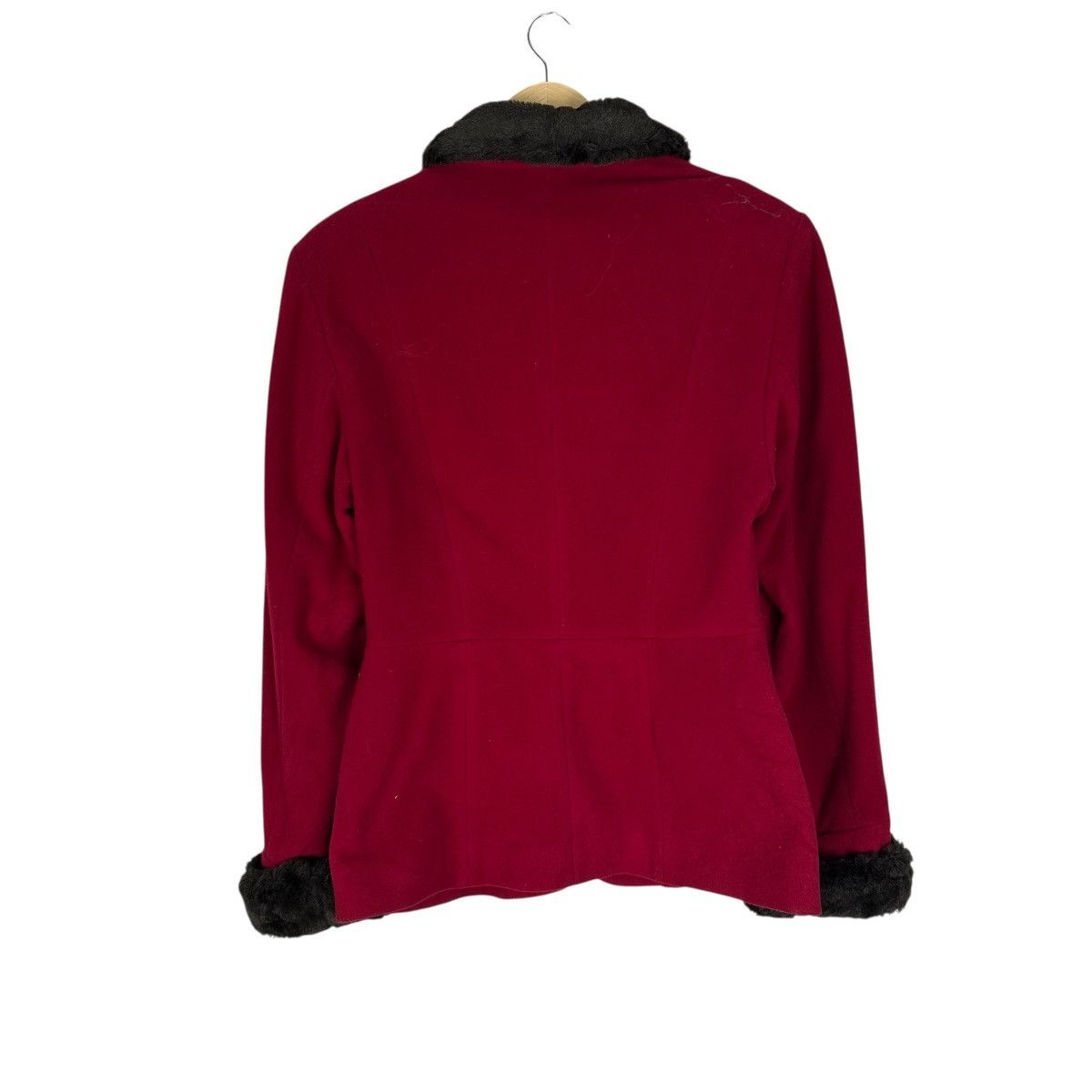 Kenzo KENZO FRANCE FUR COLLAR WOOL JACKET Size S / US 4 / IT 40 - 5 Thumbnail