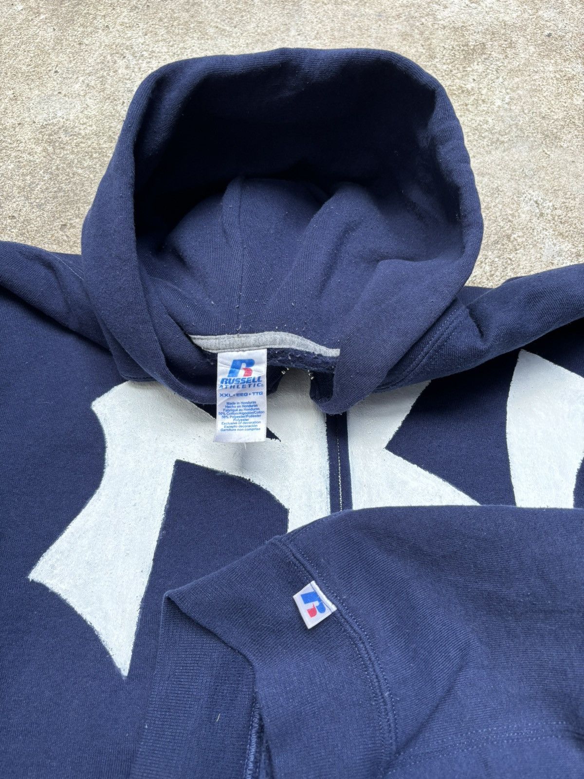 Vintage Russell NY New York Yankees Hoodie Paint Size US XXL / EU 58 / 5 - 5 Thumbnail